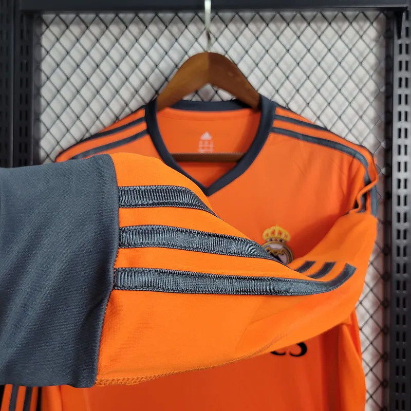 Retro  Real Mαdrid 13/14 Third Long Sleeves Orange