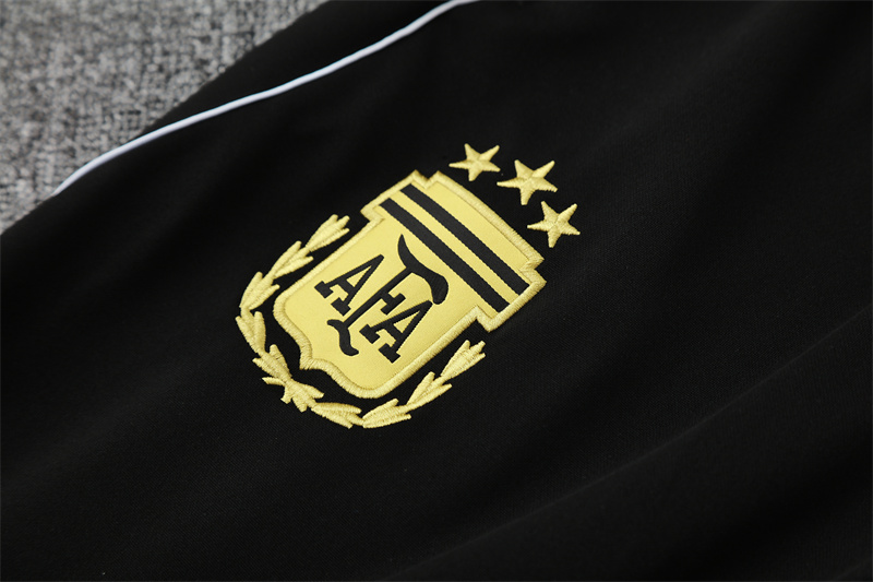 Argentina 2526 Half Zipper Training Suit Black
