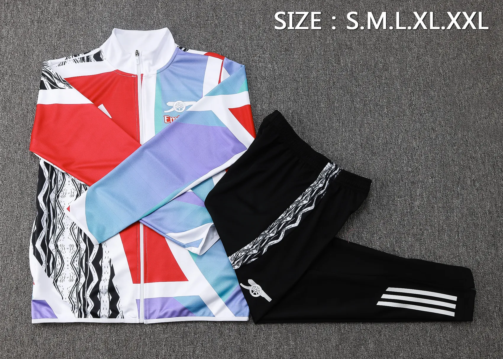 Adult/ Kids 2425 Arsenal full zipper Training Suit A844