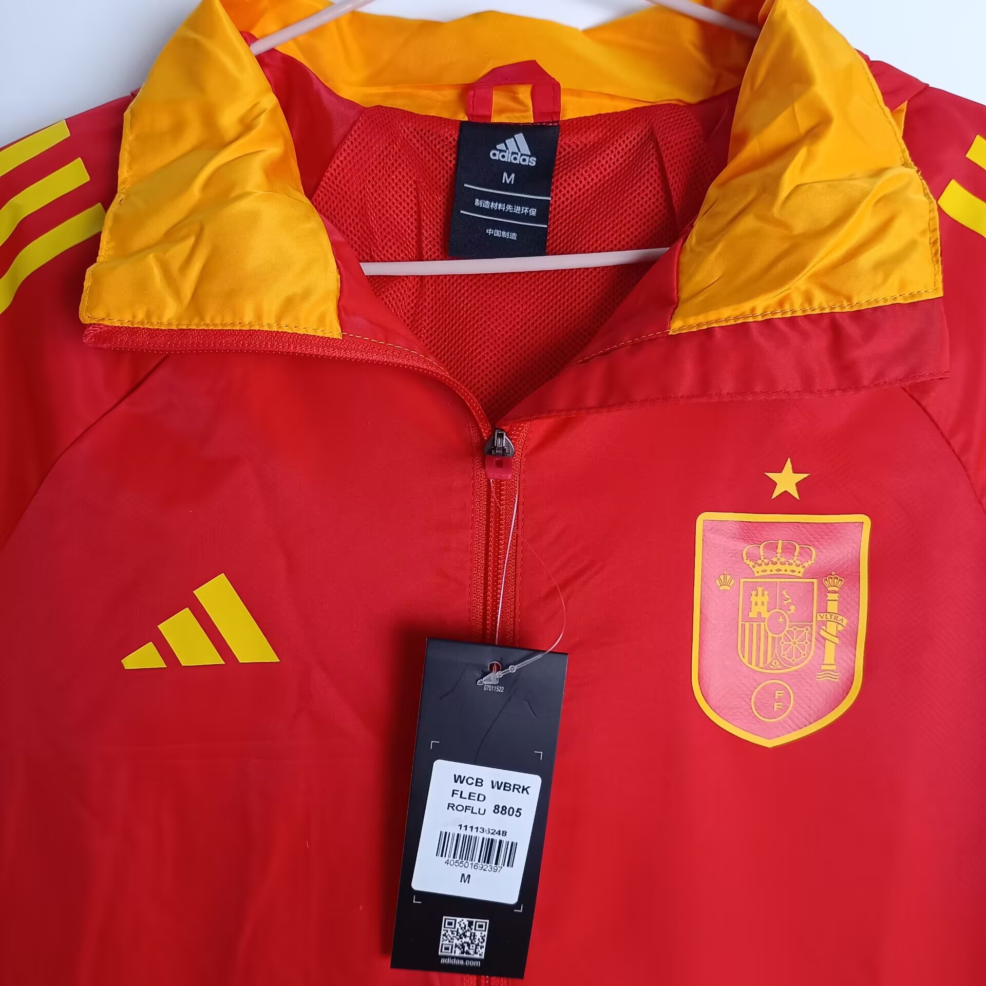 Spain Red windbreaker