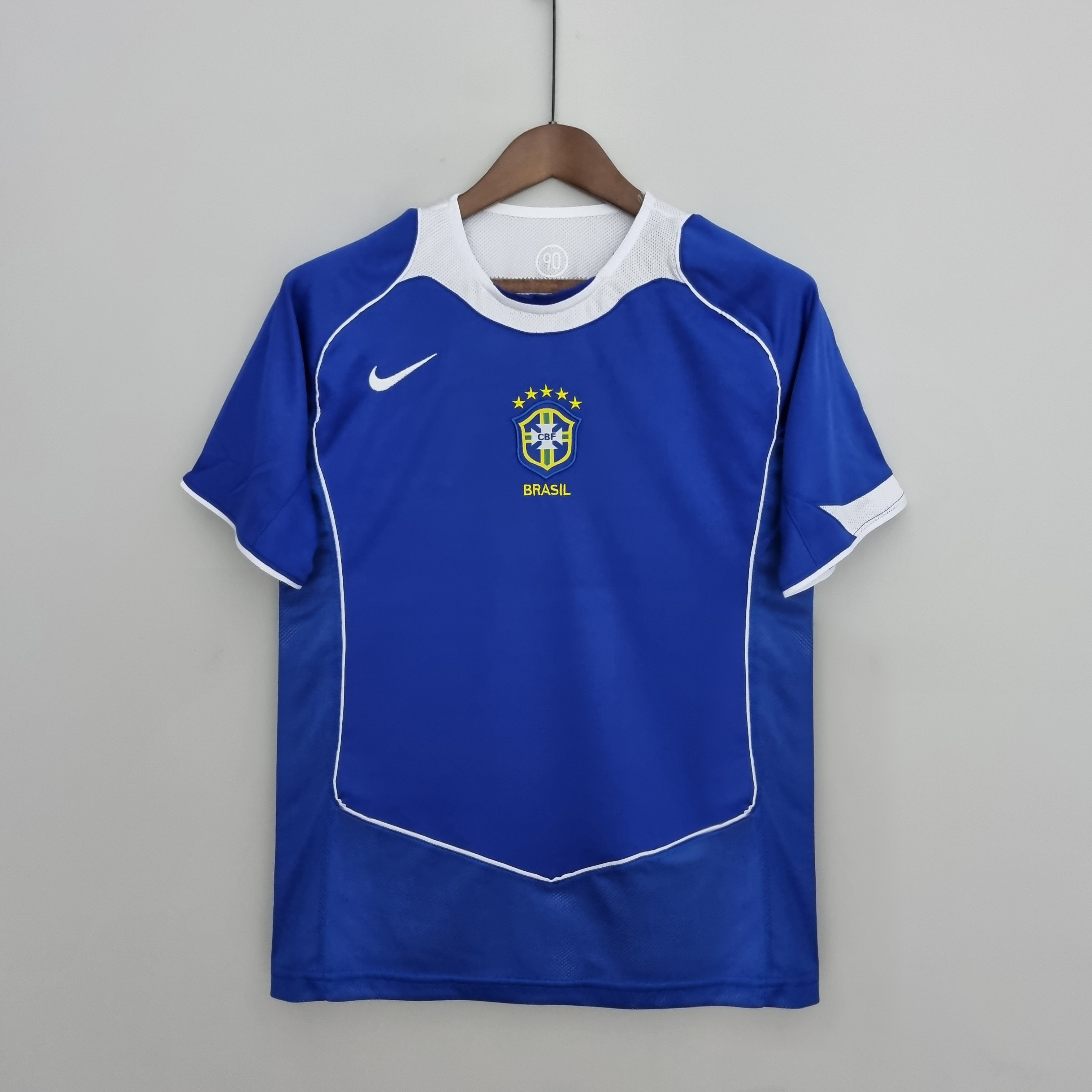 Retro 2004 Brazil Away  S-XXL