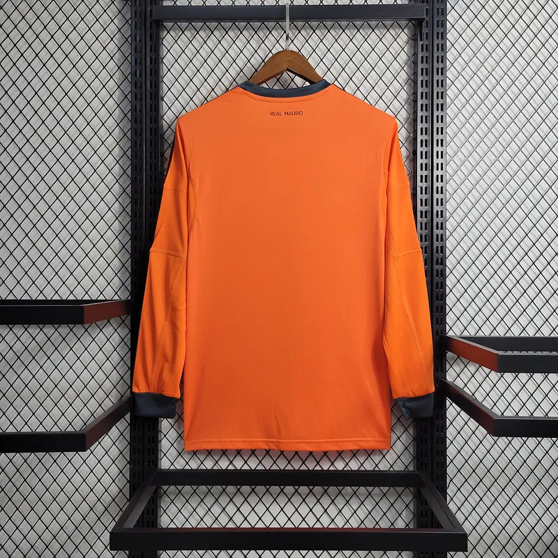Retro  Real Mαdrid 13/14 Third Long Sleeves Orange