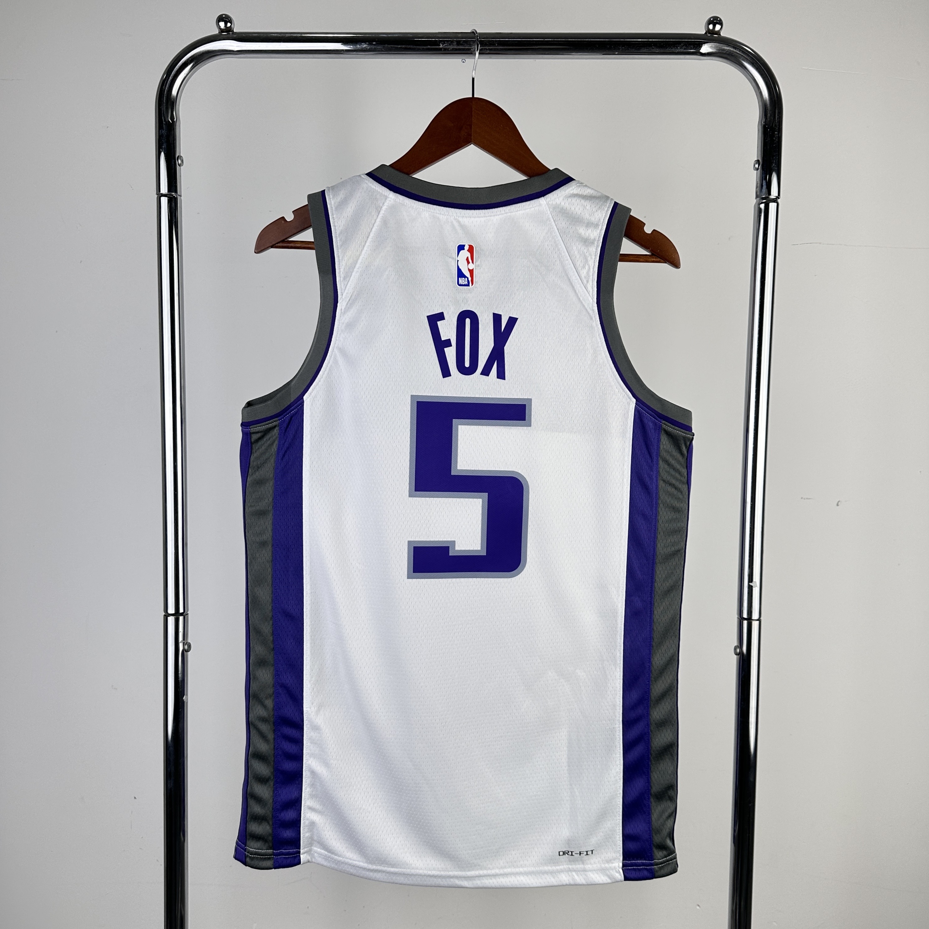 23 SEASON SACRAMENTO KINGS Home White  #5 FOX