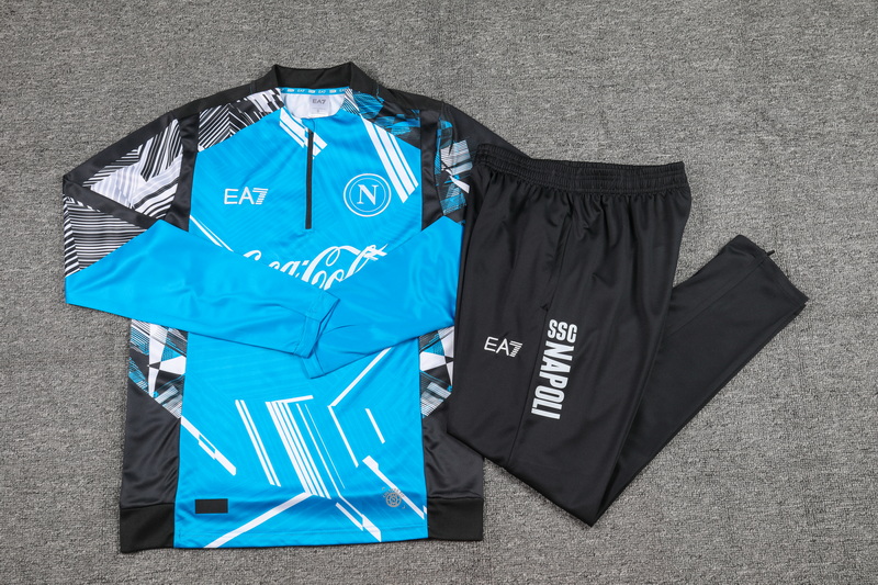 Adult / Kids Naples 24/25 half zipper training suit B974#