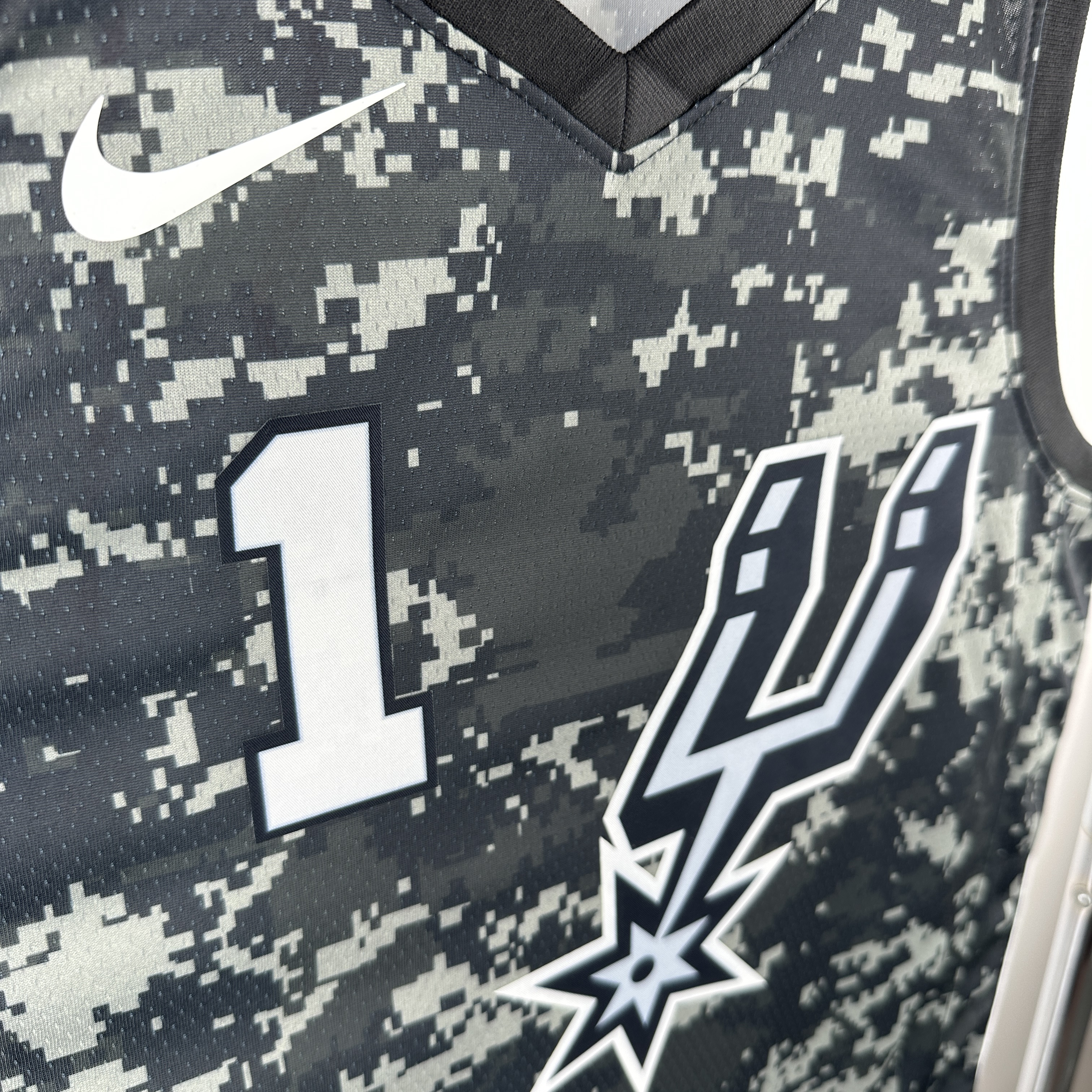 SAN ANTONIO SPURS CAMO  #1 WEMBANYAMA