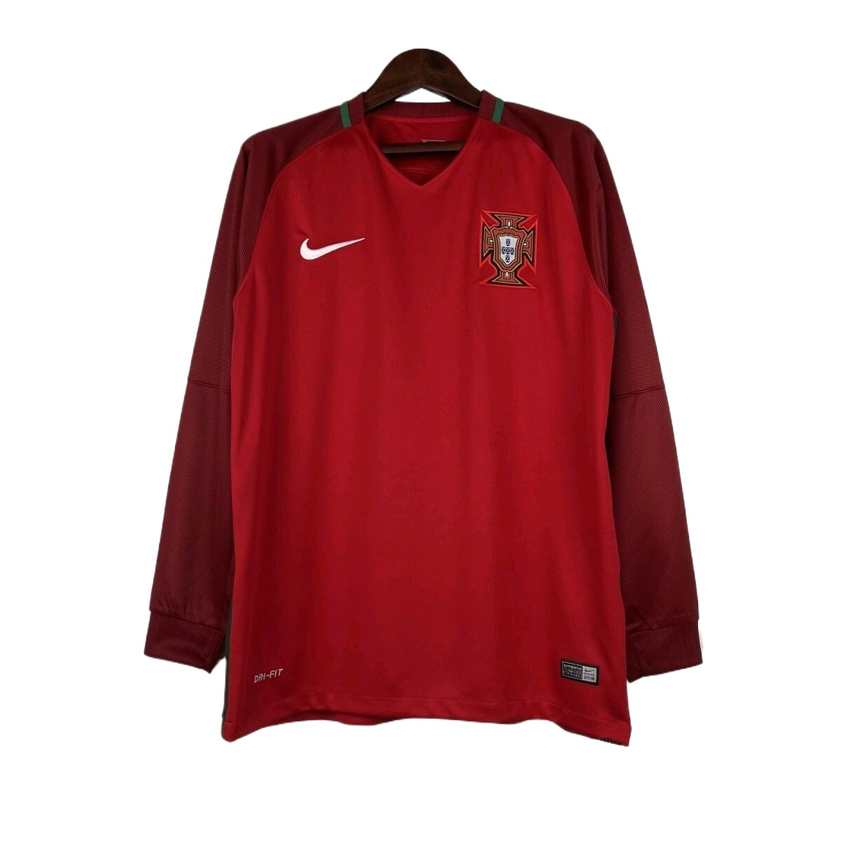 Retro  Portugal 2016 Home Red Long Sleeves