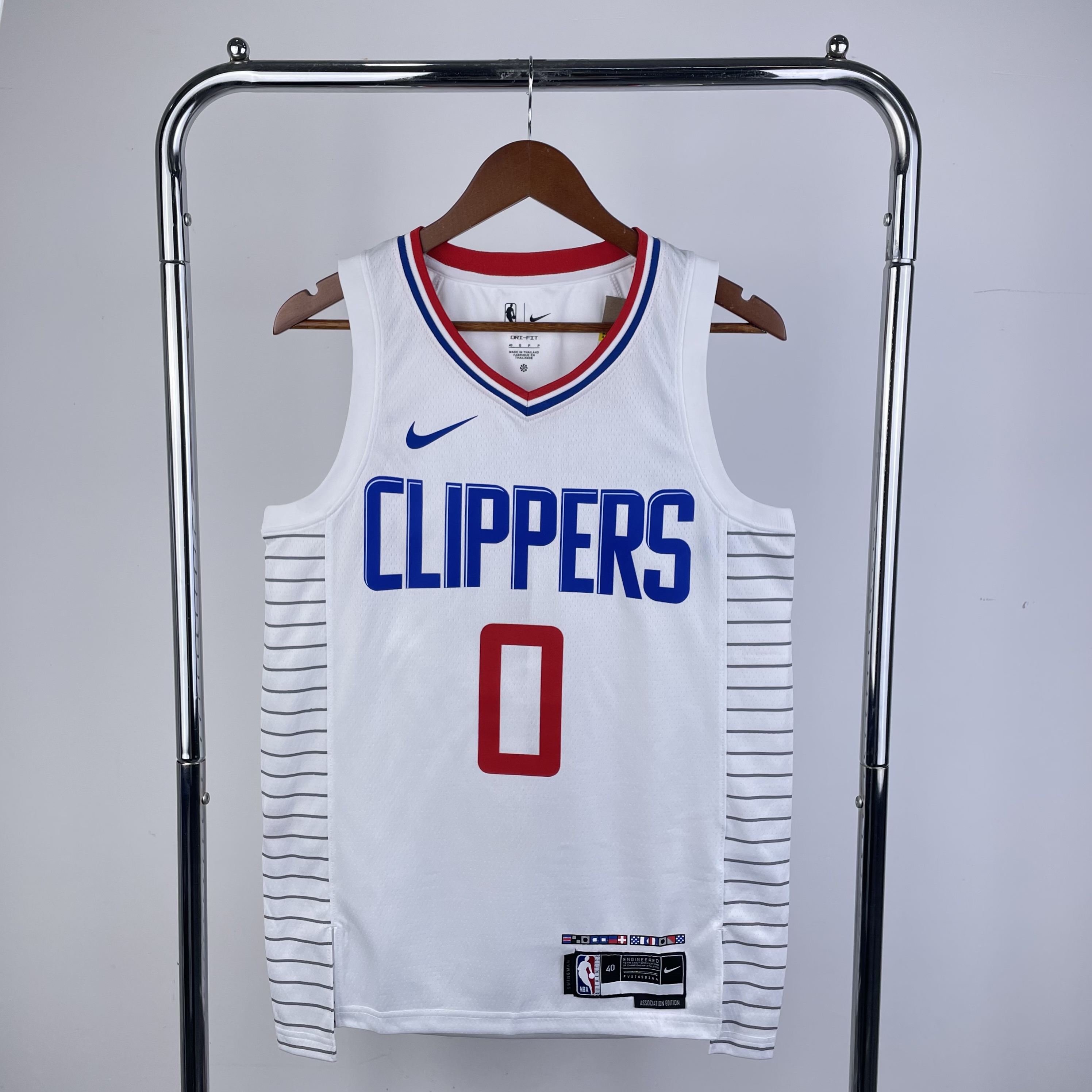23 Season Los Angeles Clippers Home White  No.0 Westbrook