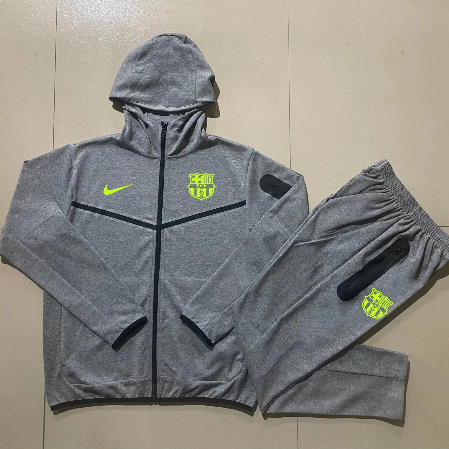 2425 Barcelona full zipper hoodie Training suit F577