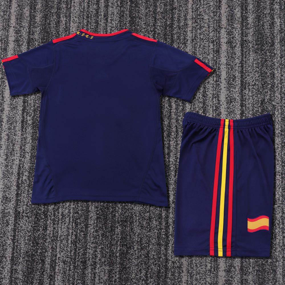 Kids Retro Kit Spain 2010 Away