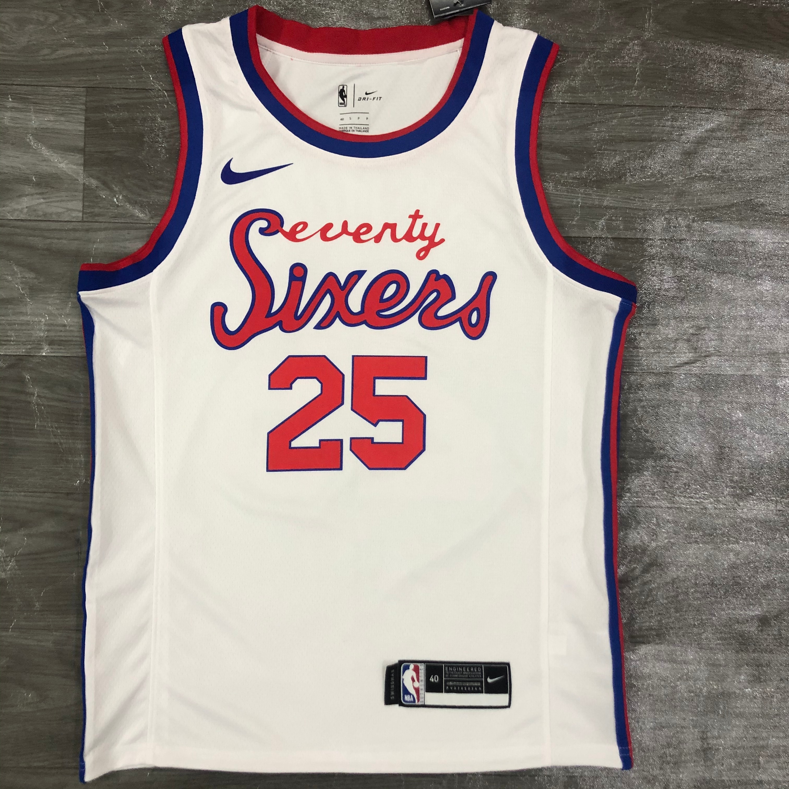 21 Season Philadelphia 76ers Limited White  #25