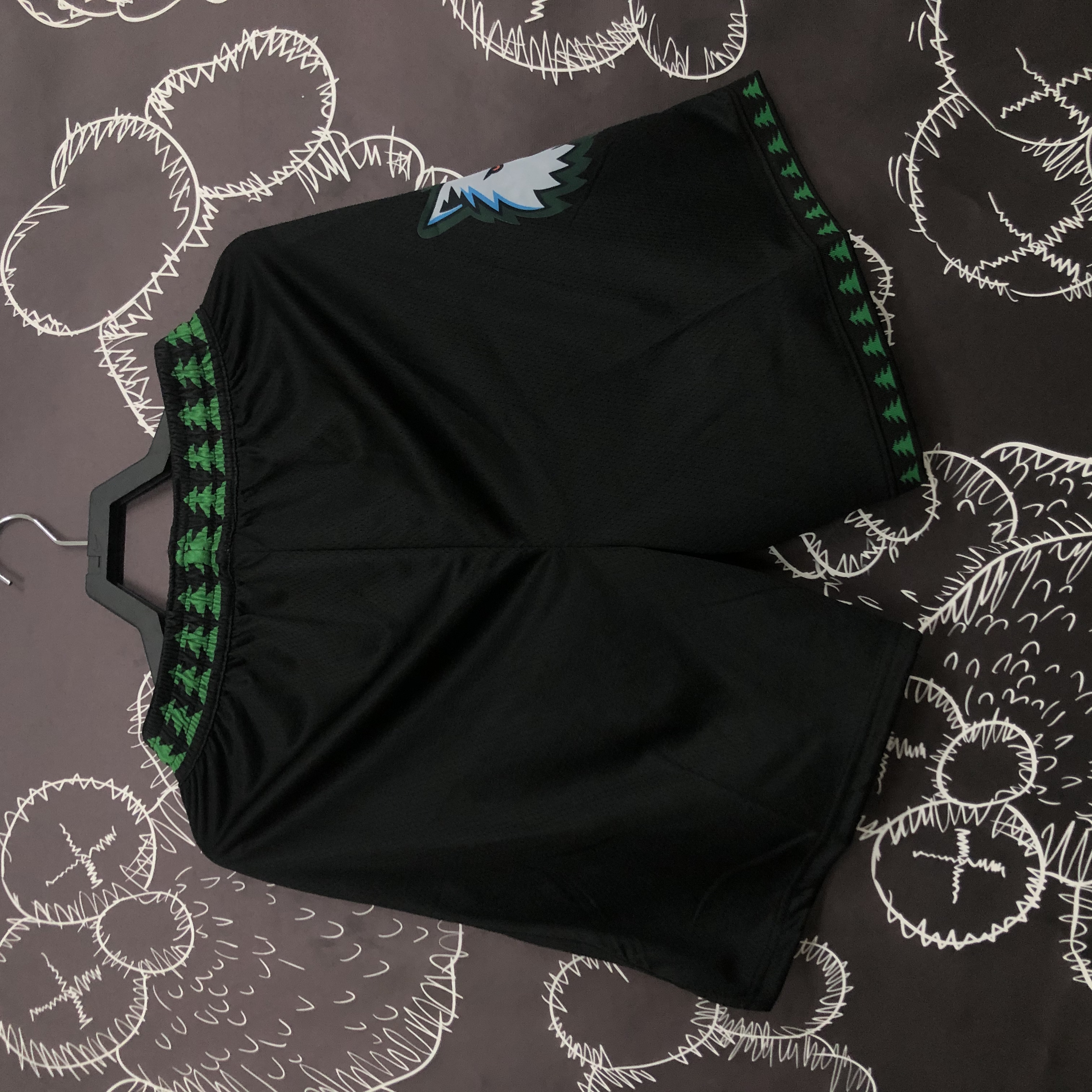 18 Season MINNESOTA TIMBERWOLVES BLACK SHORTS