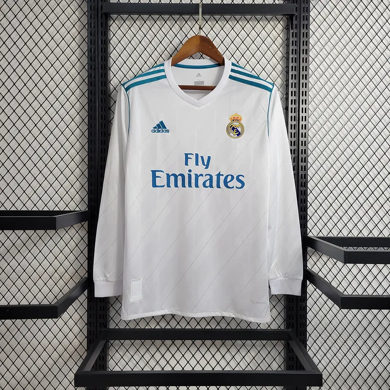 Retro  Real Mαdrid 17/18 Home Long Sleeves