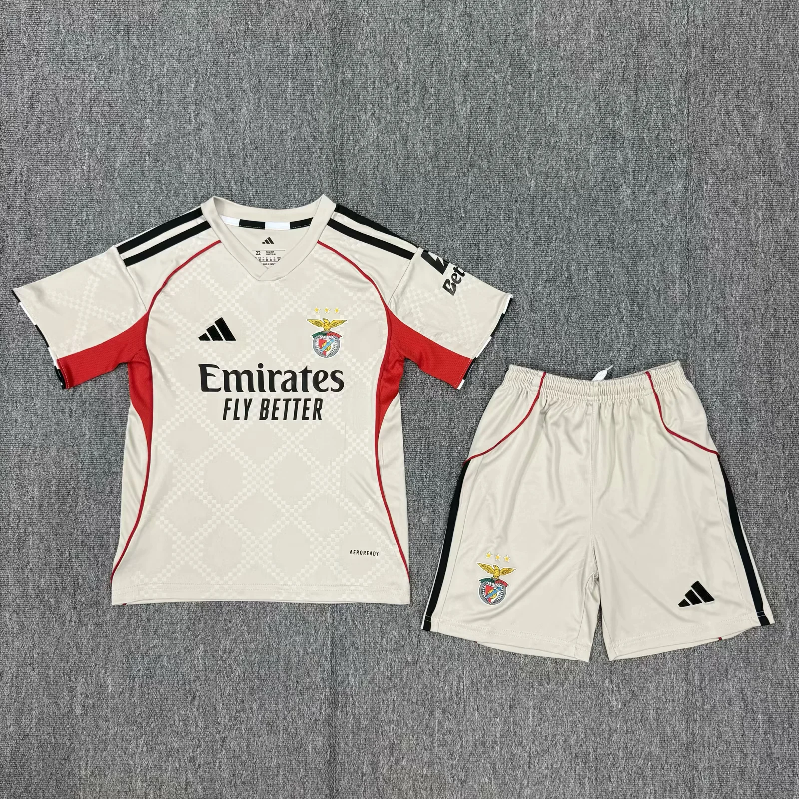 Kids Benficα 25/26 Away Beige 16-28