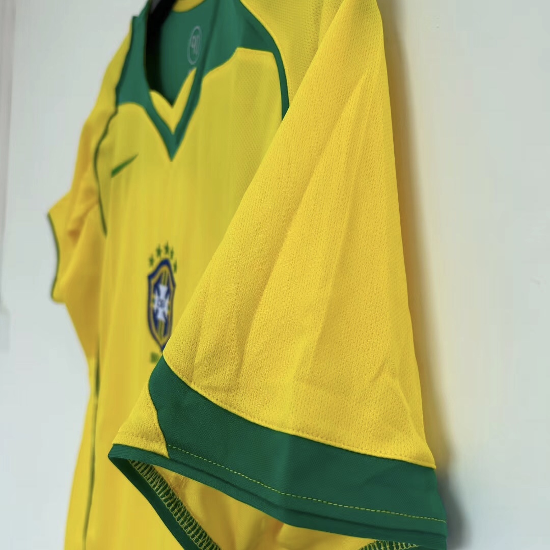 Retro  Brazil 2004 Home Yellow