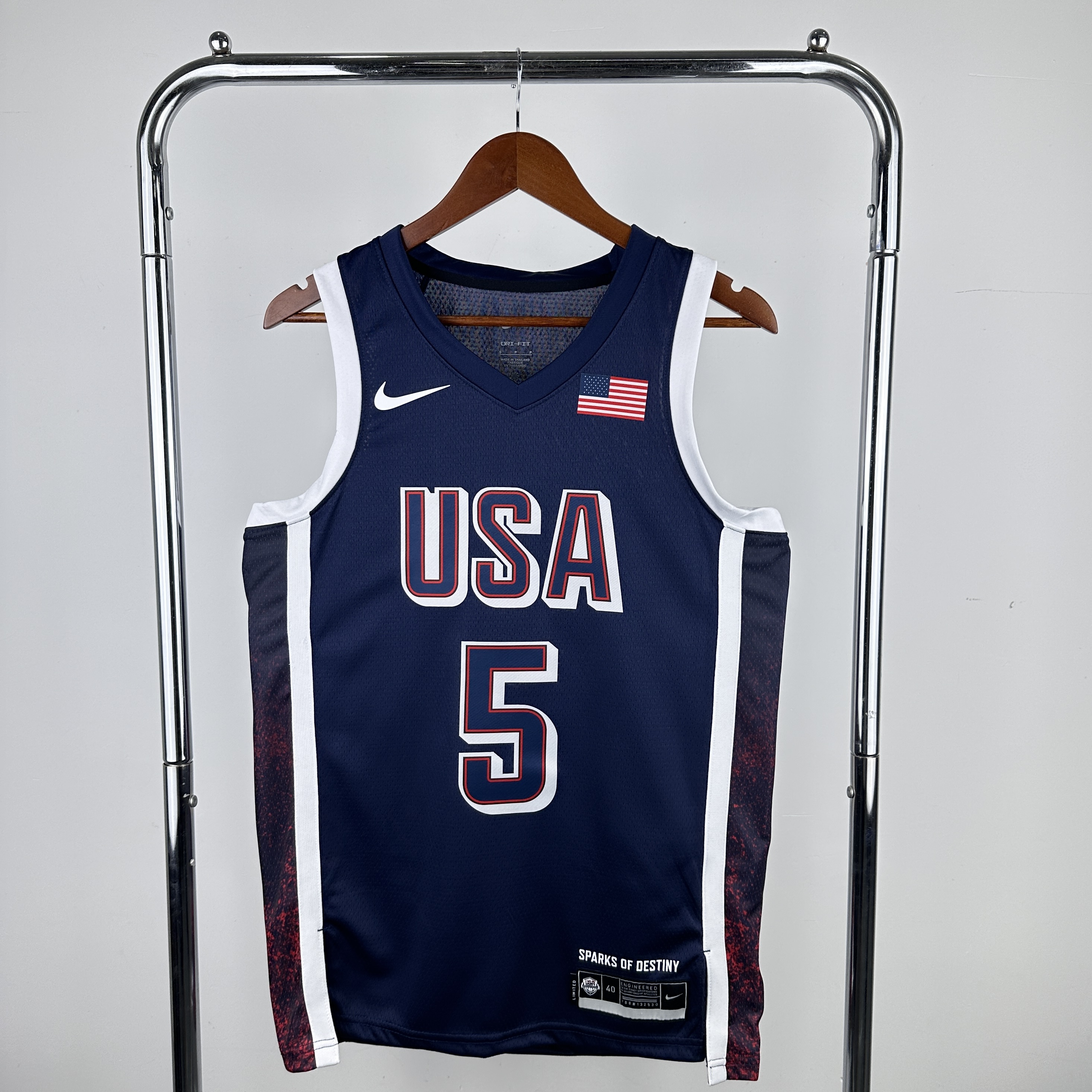 2024 Olympic Basketball USA Blue No.5 EDWARDS