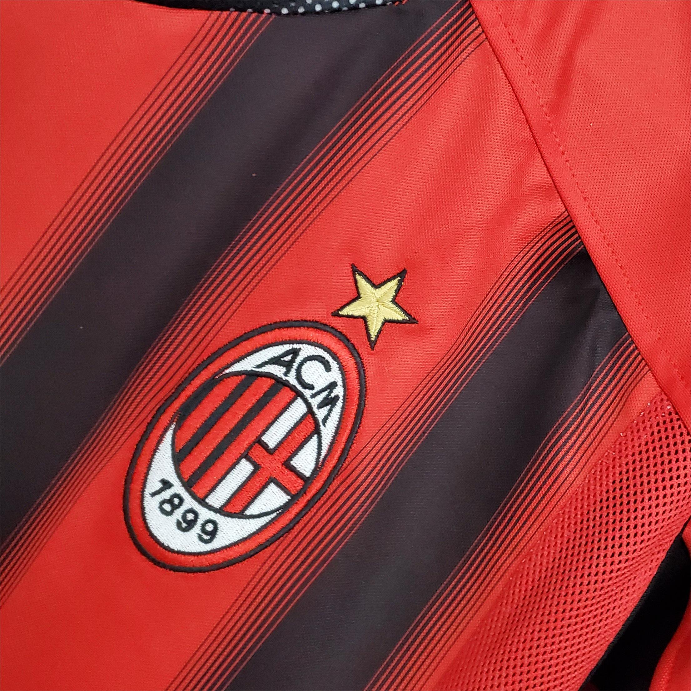 Retro 04/05 AC Milan Home Kit long sleeves