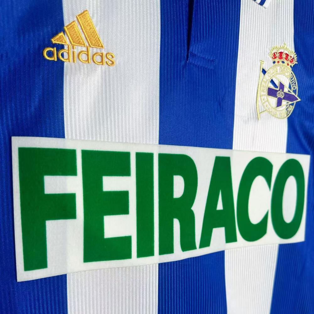 Retro Deportivo La Coruna 1999/2000 Home Long Sleeves