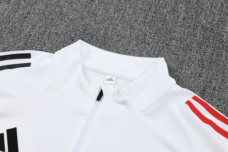 Adult/ Kids Ajax White Half Zipper Training Suit 801