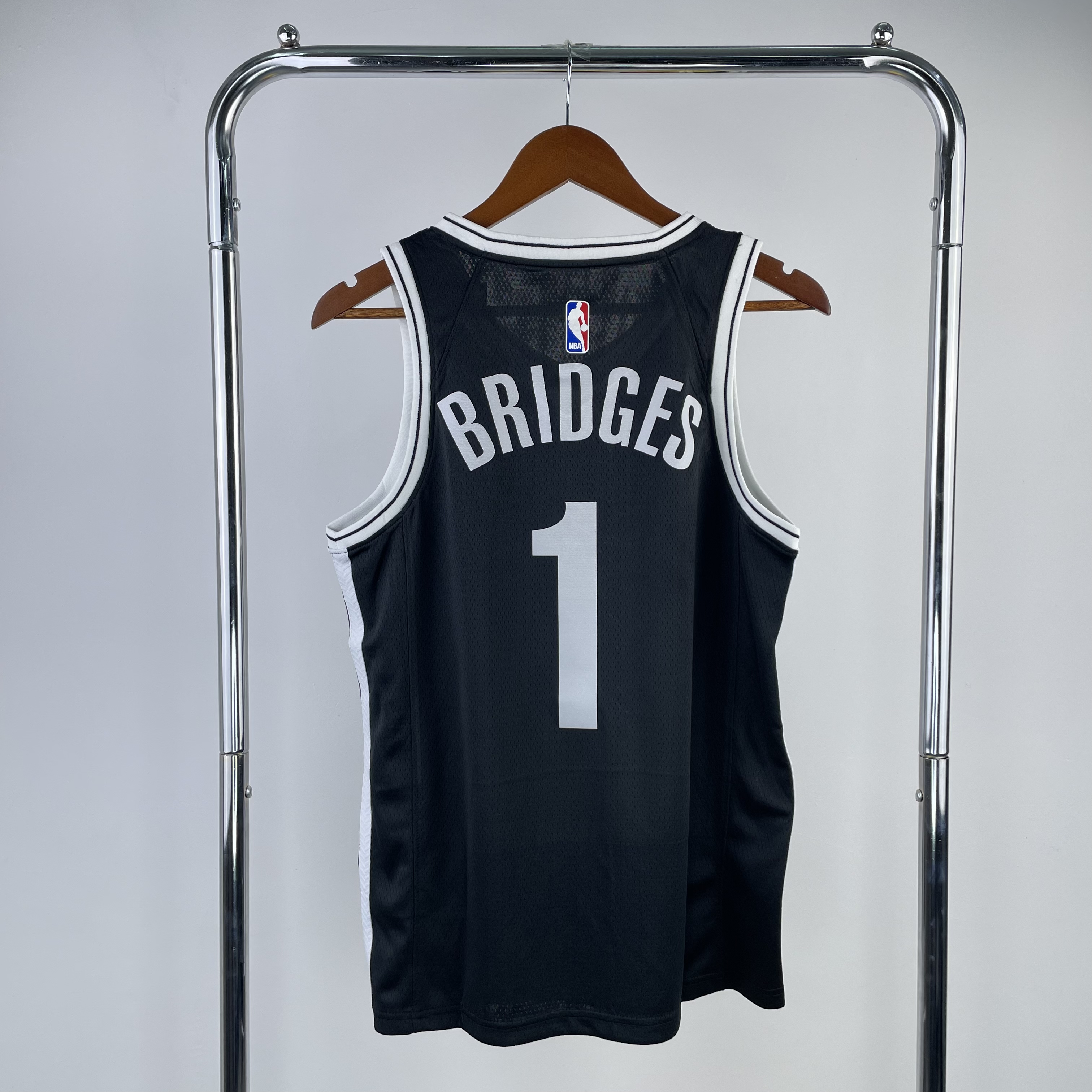 23 Season Brooklyn Nets Black  No. 1 Bridges