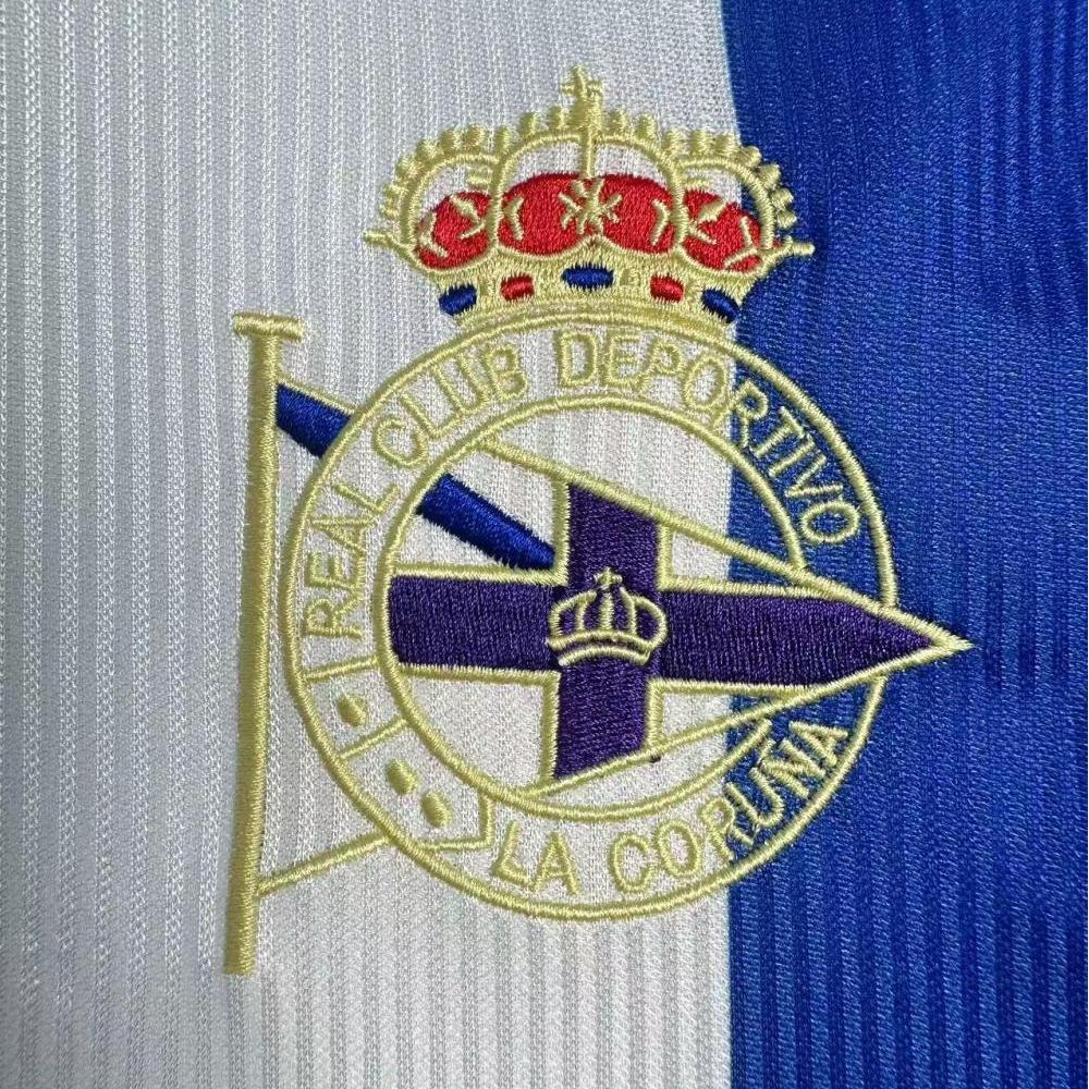 Retro Deportivo La Coruna 1999/2000 Home Long Sleeves