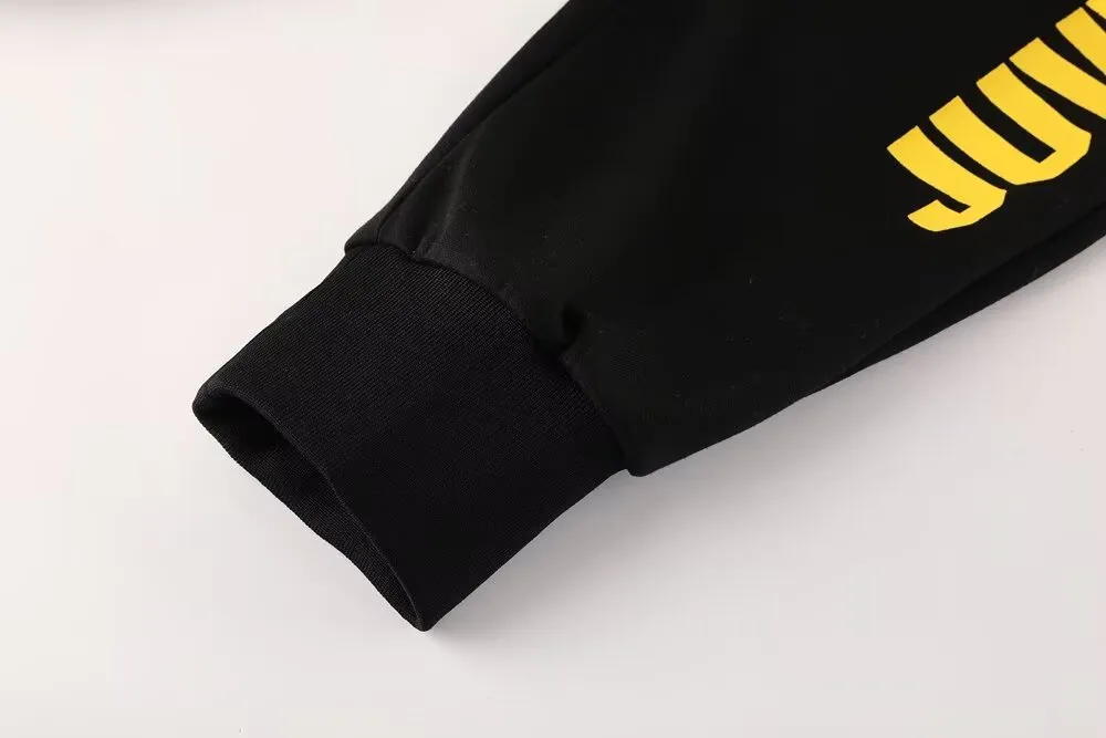 Juventus Hoodie Black Suit