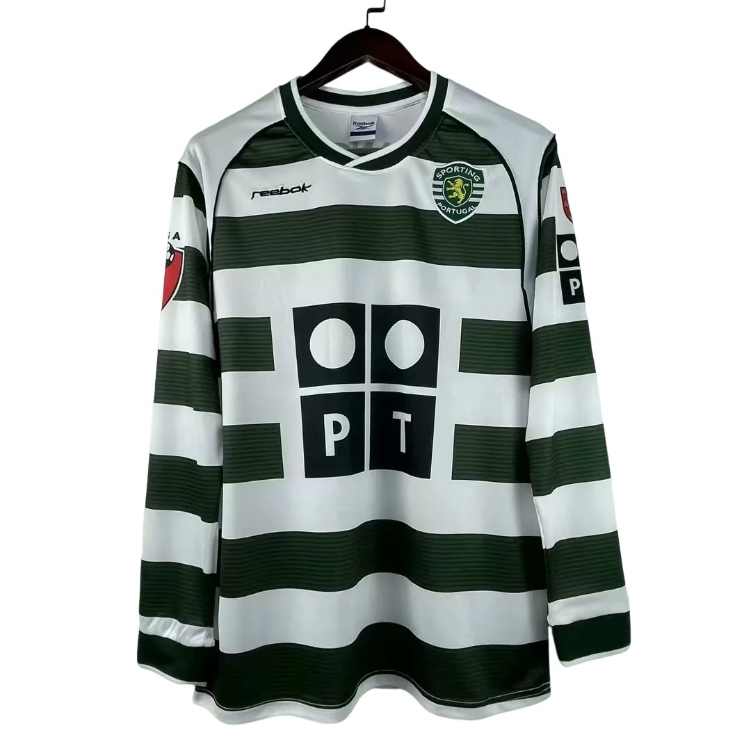Retro Sporting Lisbon 01/03 Home Long Sleeves S-XXL