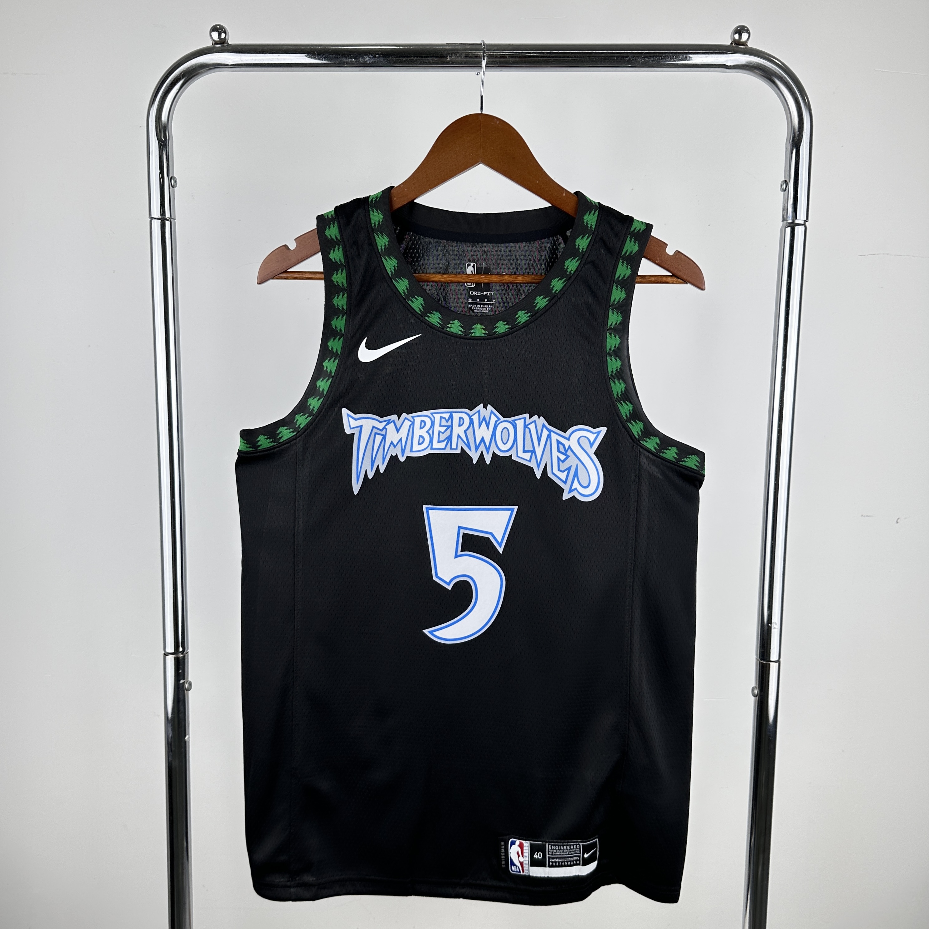 18 Season MINNESOTA TIMBERWOLVES BLACK  NO.5 EDWARDS