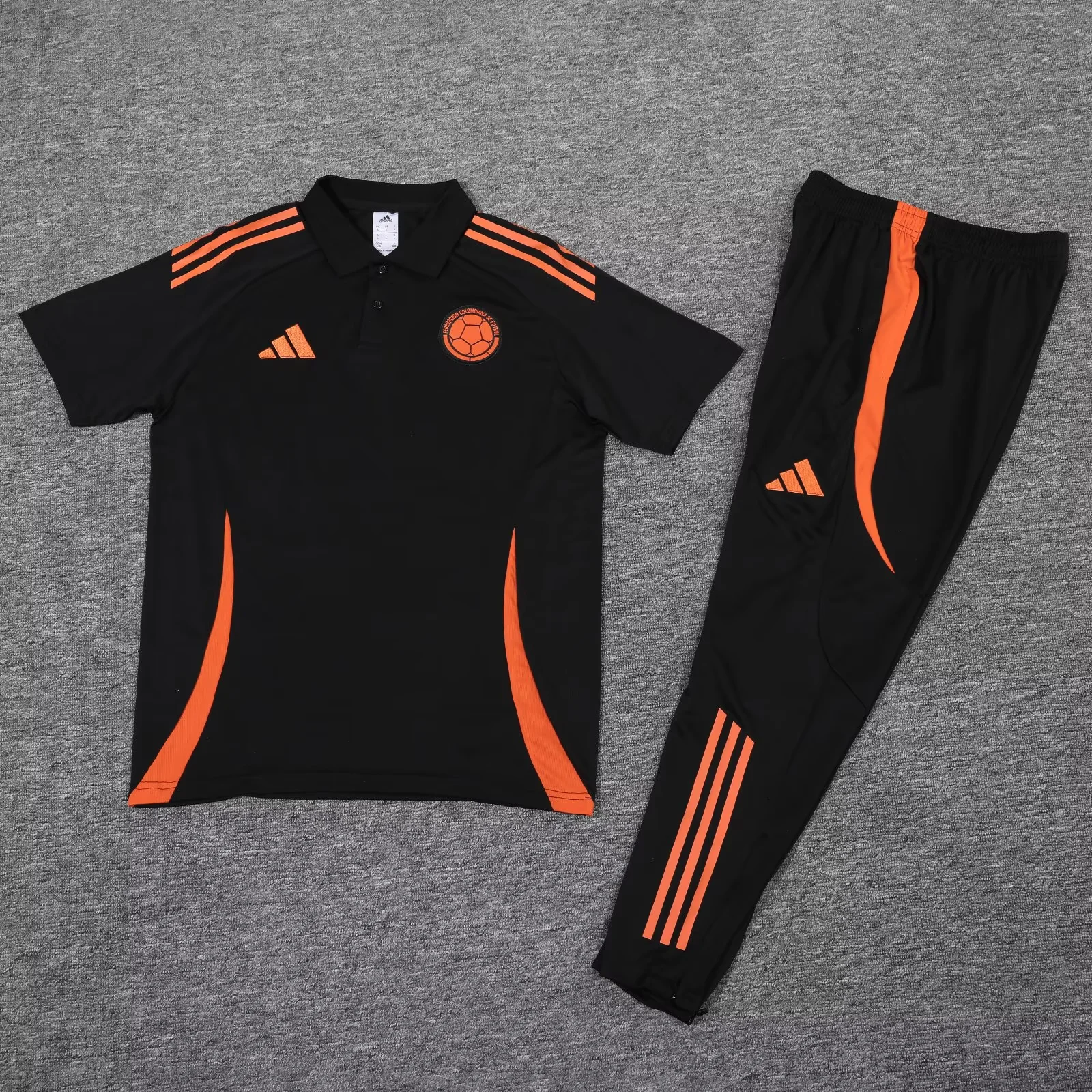 Colombia Short Sleeves Long Pants Black