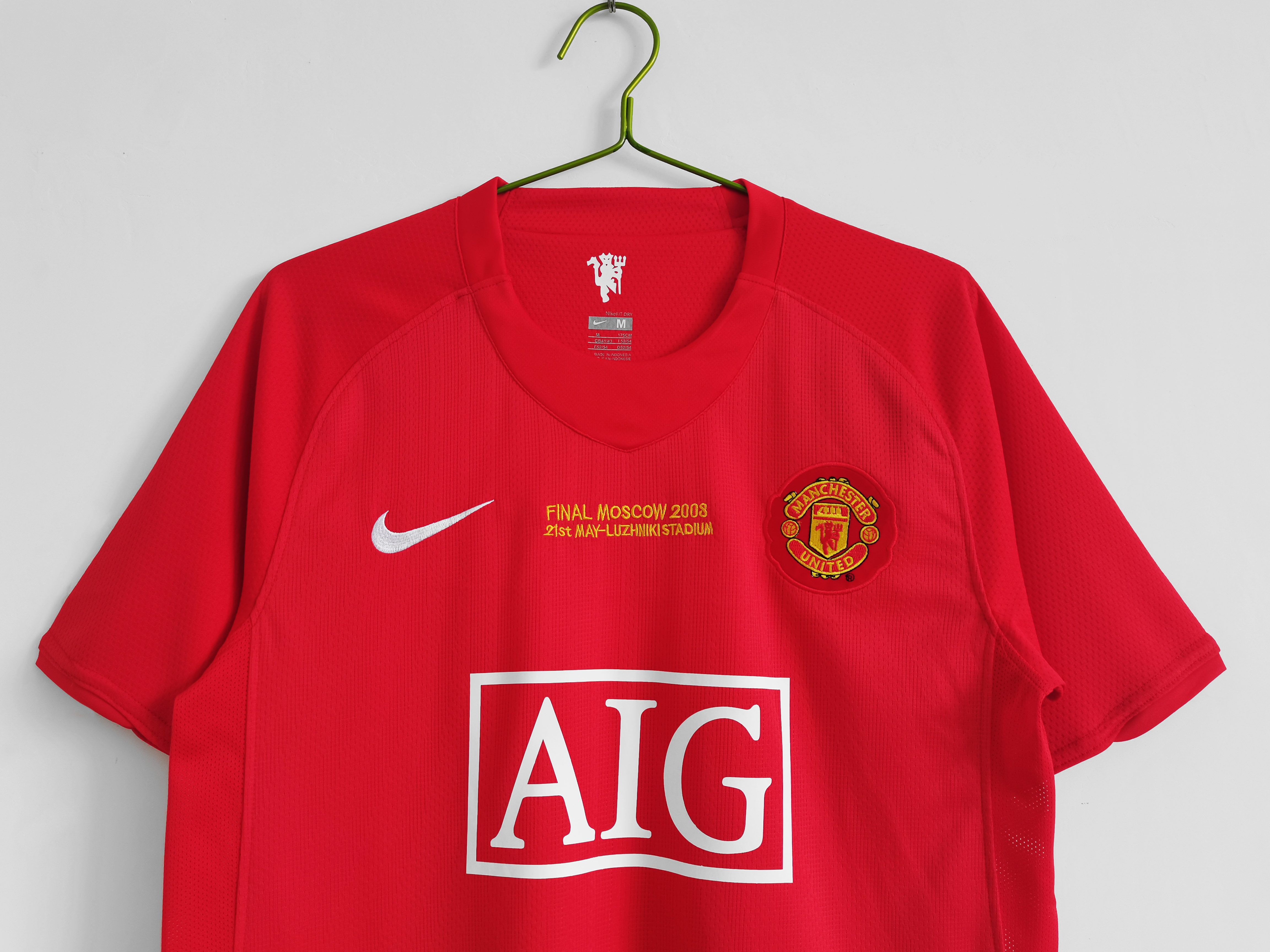 Retro Manchester United 07/08 Final Moscow Home Red