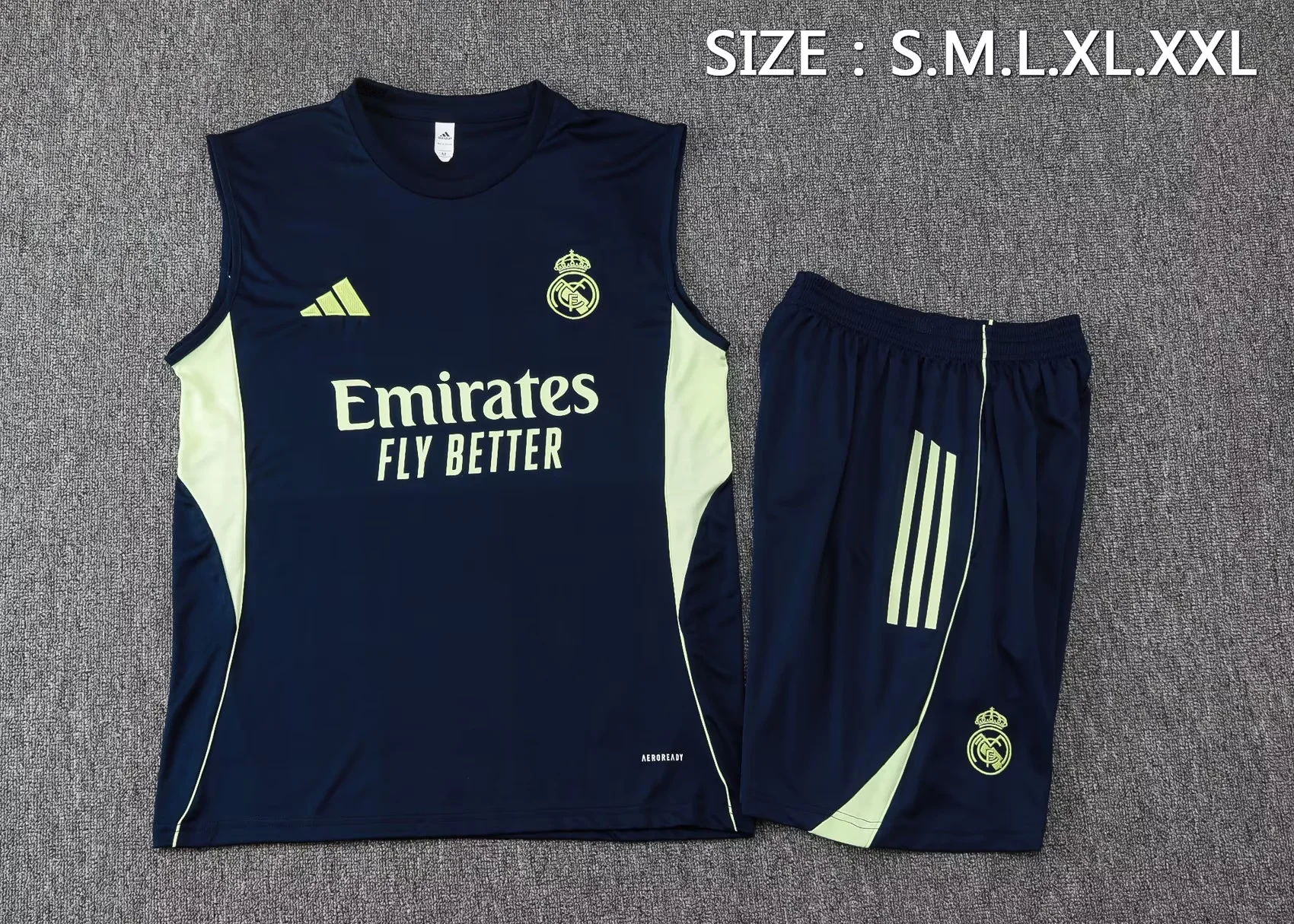 2526 Real Madrid Sleevesless Training Suit D2562
