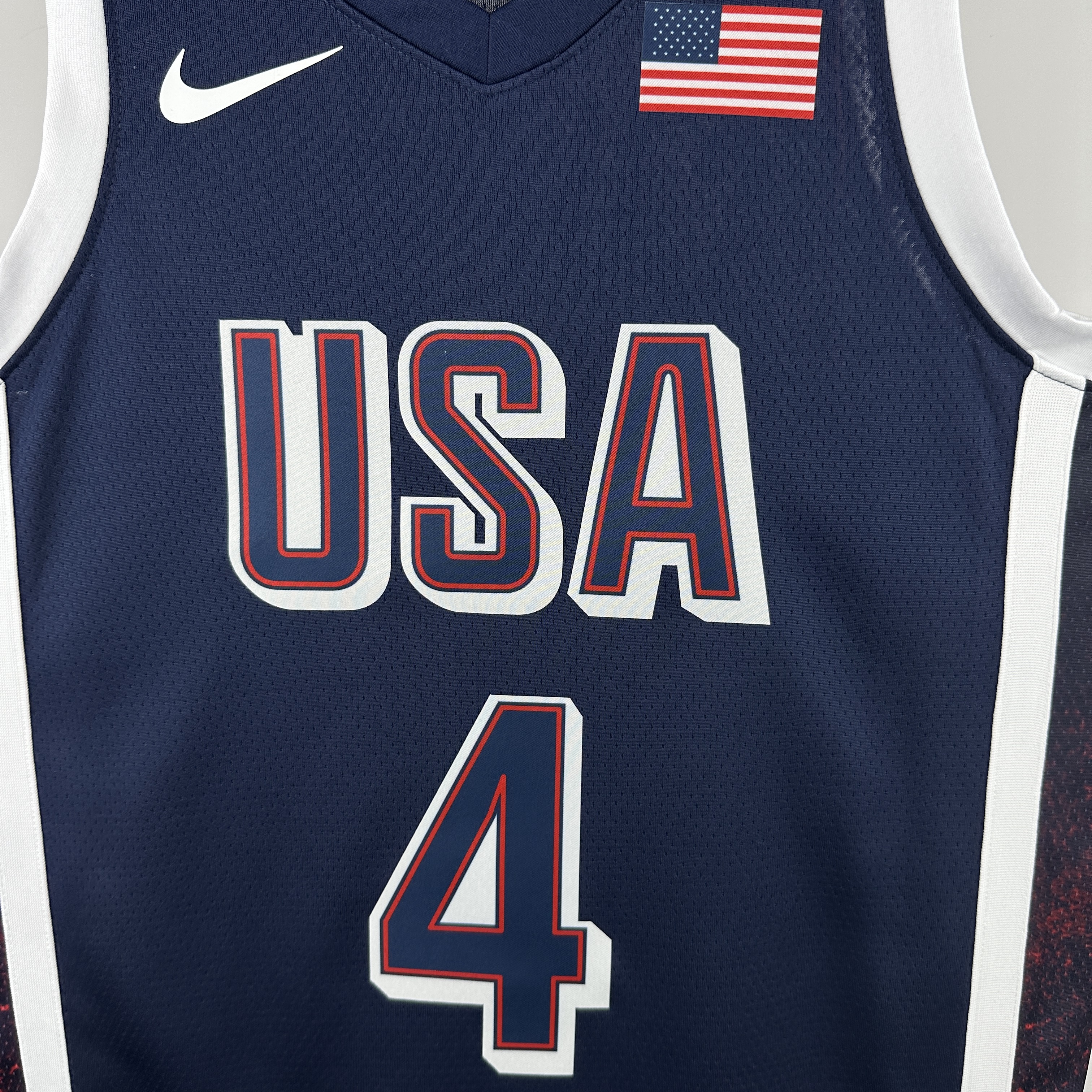 2024 Olympic Basketball USA Blue No.4 Curry