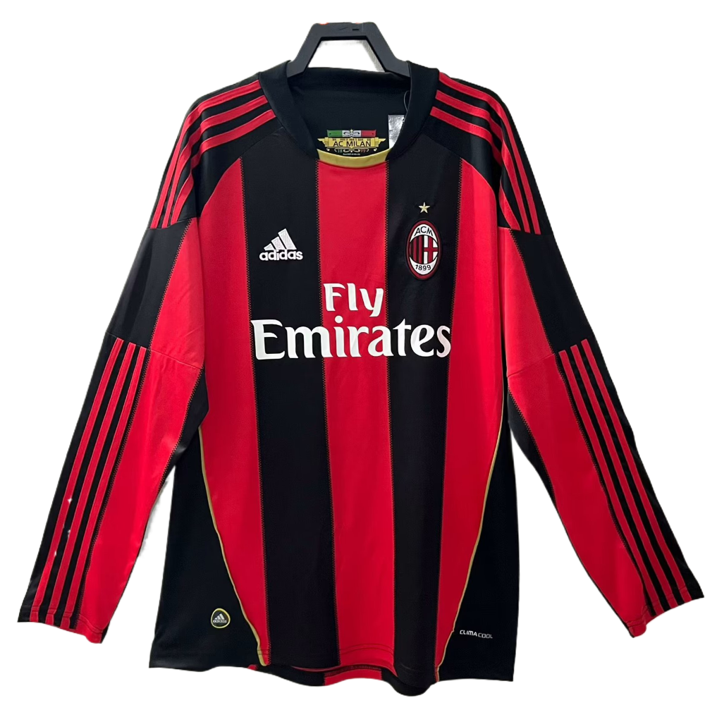 Retro 10/11 AC Milan Home Long Sleeves