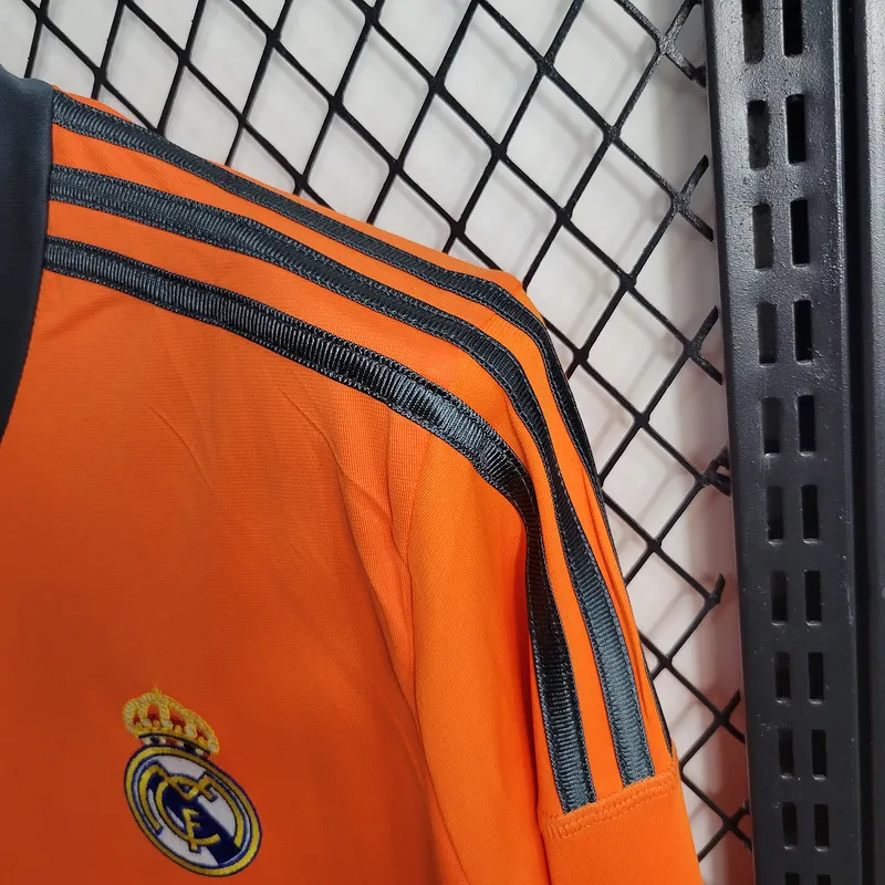 Retro  Real Mαdrid 13/14 Third Long Sleeves Orange