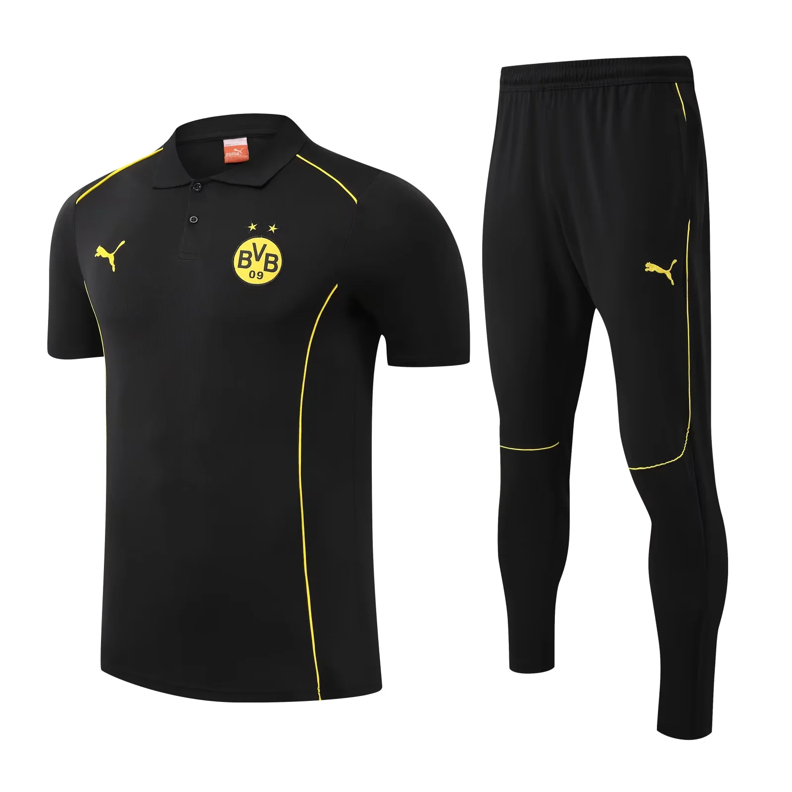 Borussia Dortmund Short Sleeves Long Pants Black