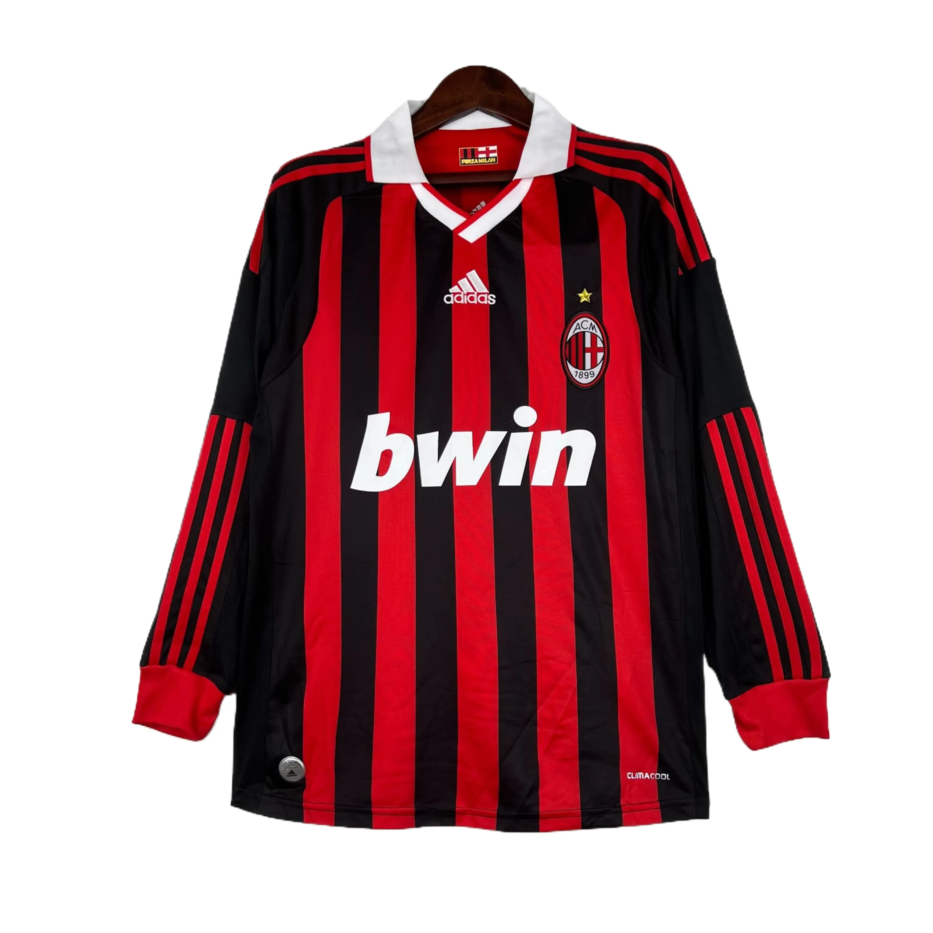 Retro 09/10 AC Milan Home Long Sleeves