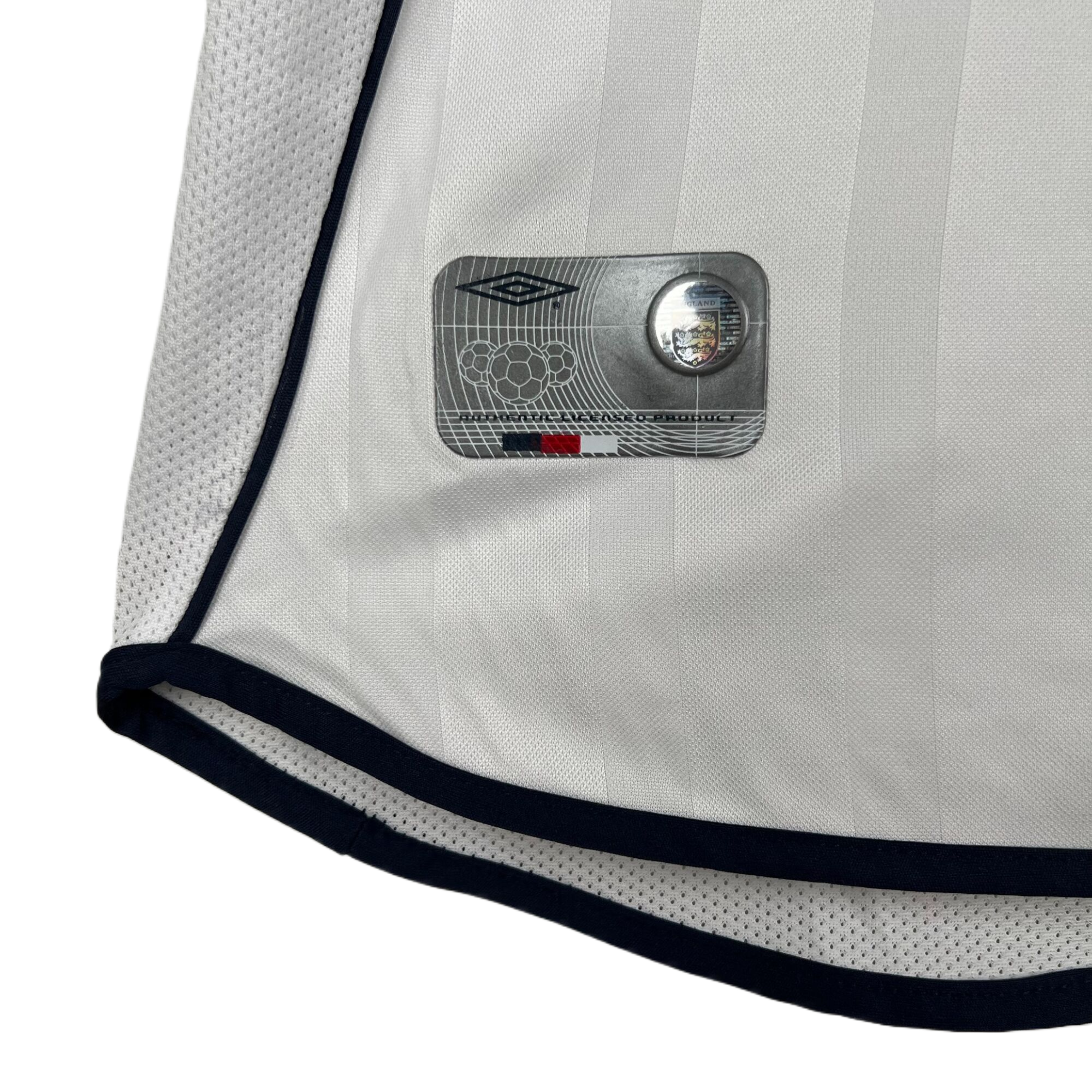 Retro  England 2002 Home Long Sleeves White