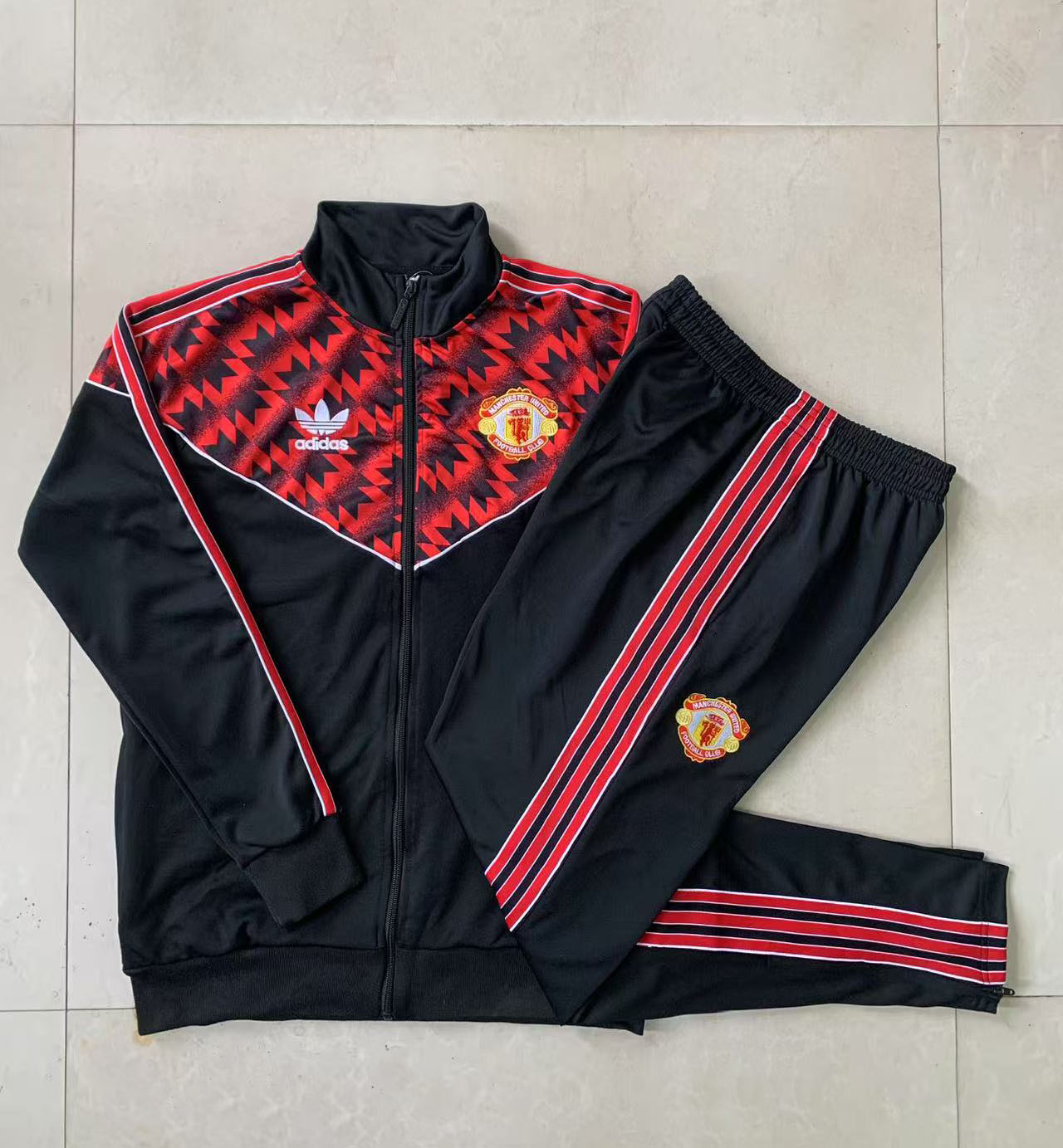 Adult/ Kids Man Utd Full Zipper Training Suit B2562