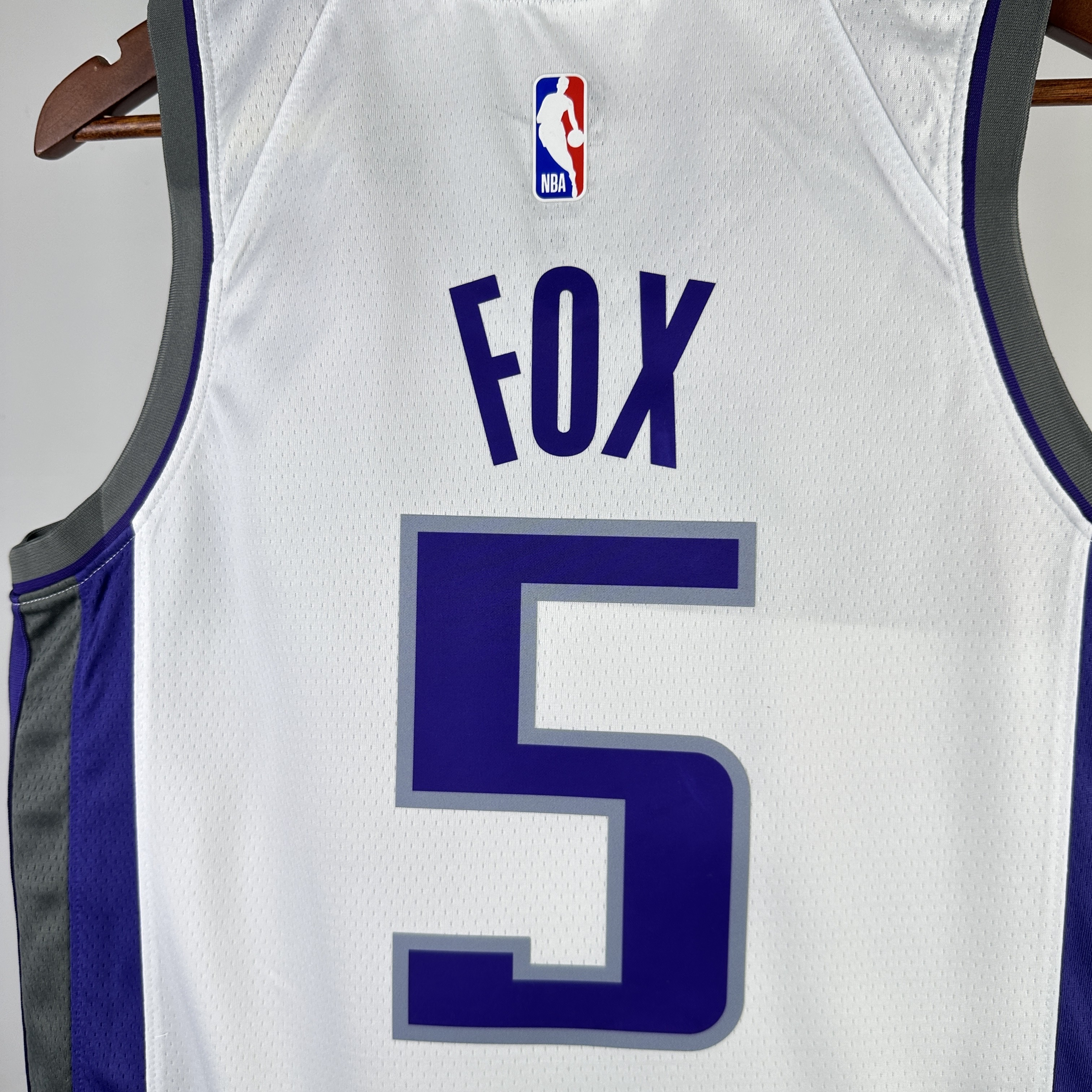 23 SEASON SACRAMENTO KINGS Home White  #5 FOX