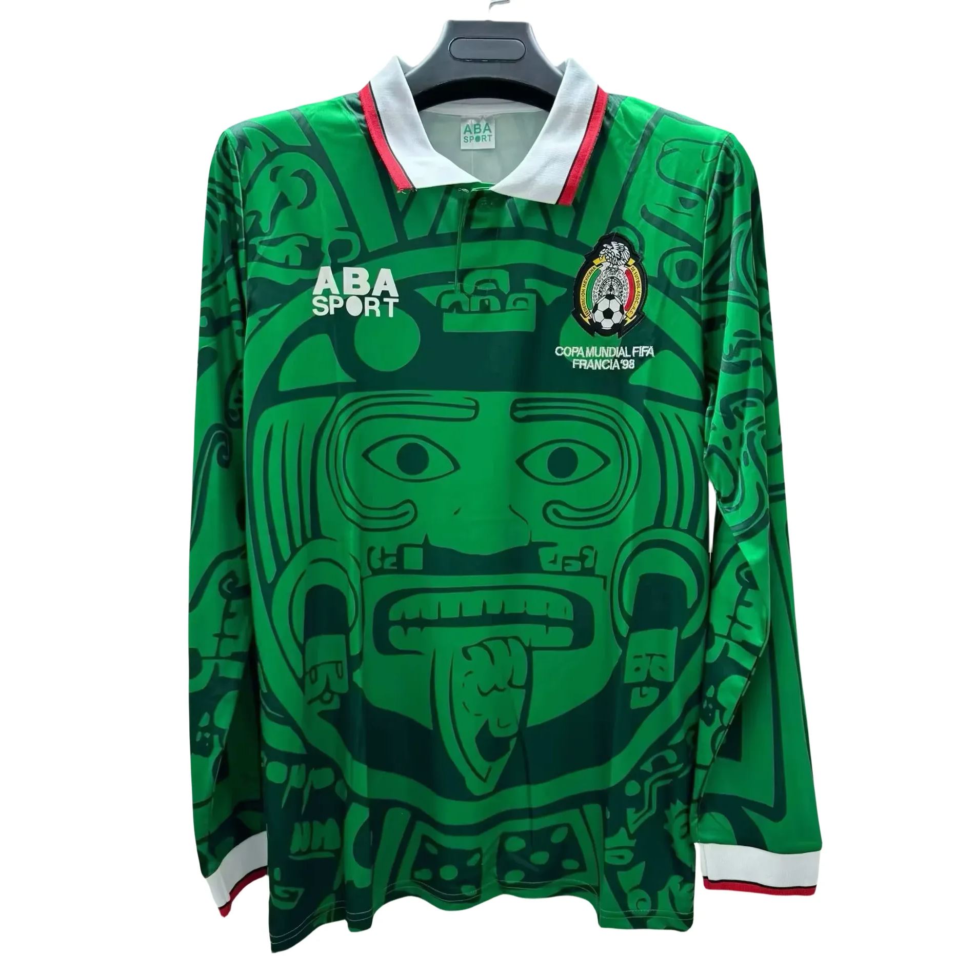 Retro Mexico 1998 Home Kit Long Sleeves S-3XL