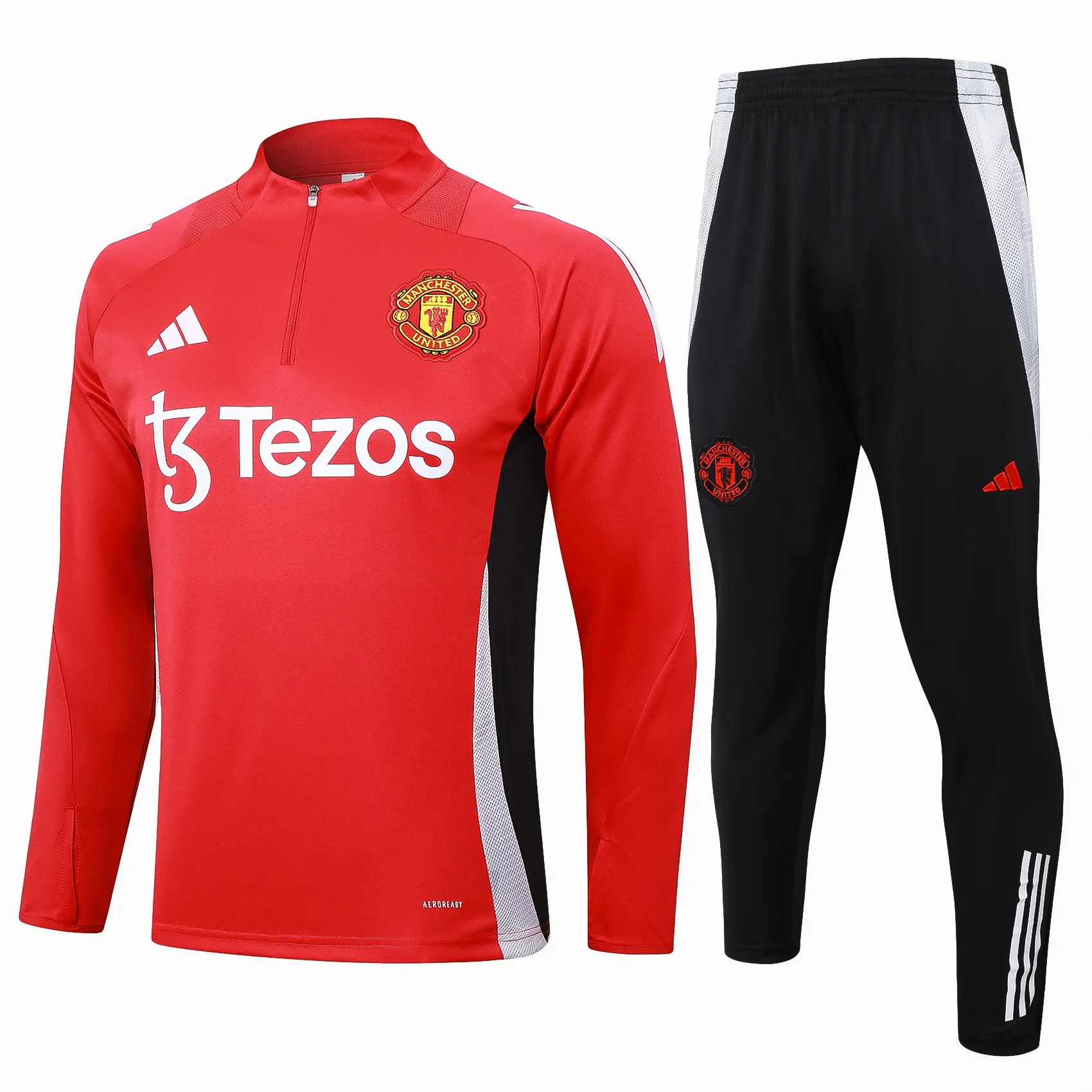 Adult Manchester united 24/25 half zipper Training suit B910