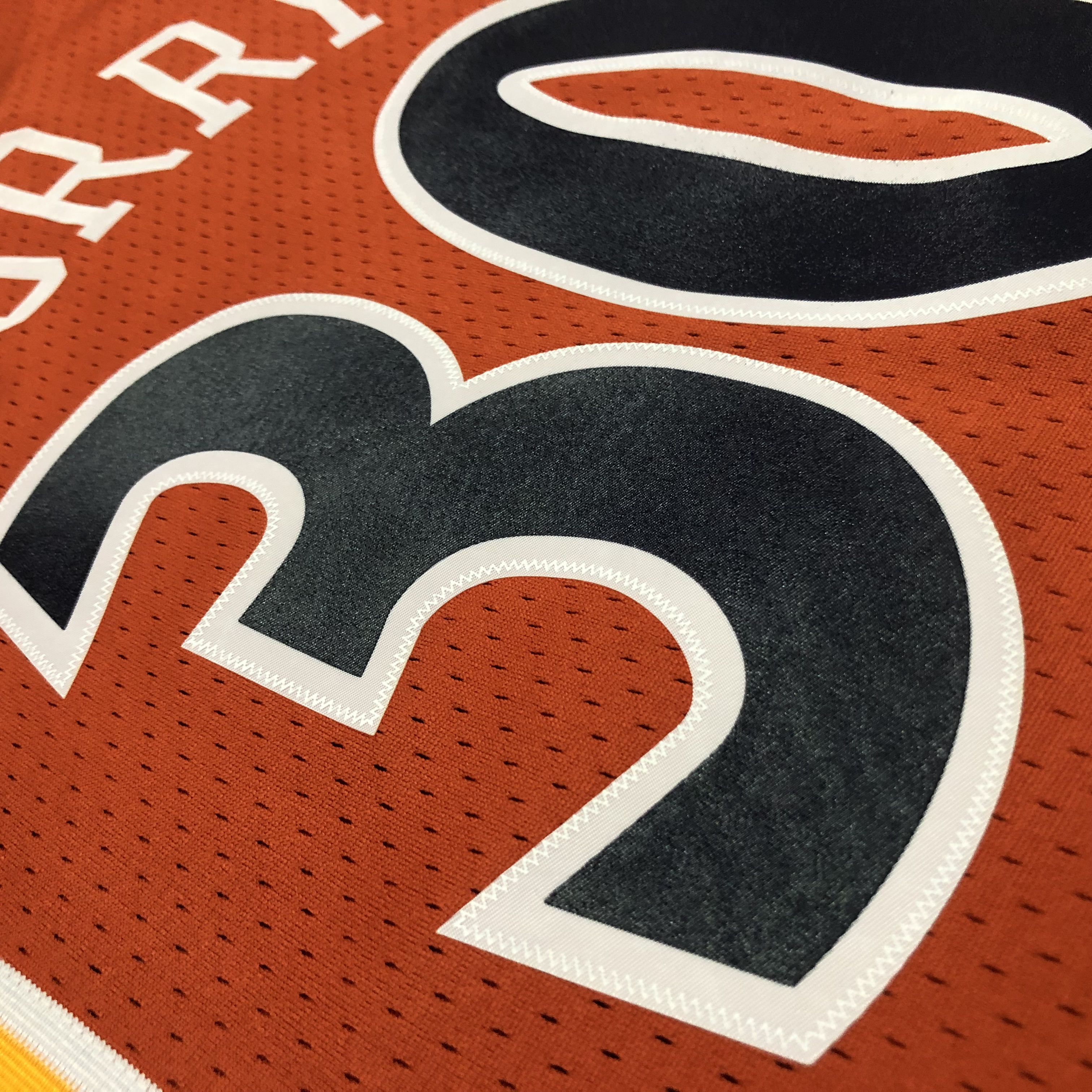 MN Heat Pressed Retro : SW Warriors 09/10 Orange No.30 Curry