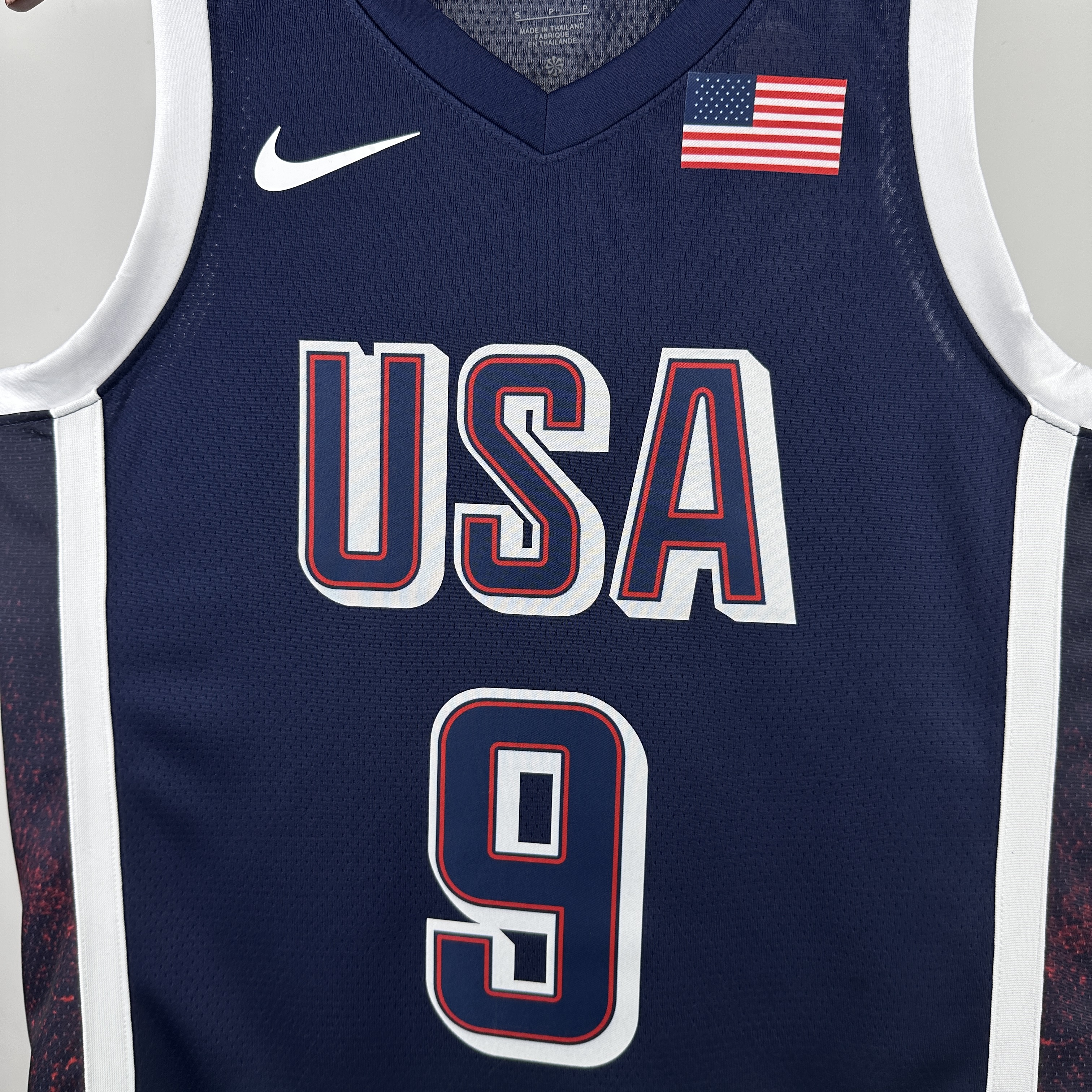 2024 Olympic Basketball USA Blue No.9 Haliburton