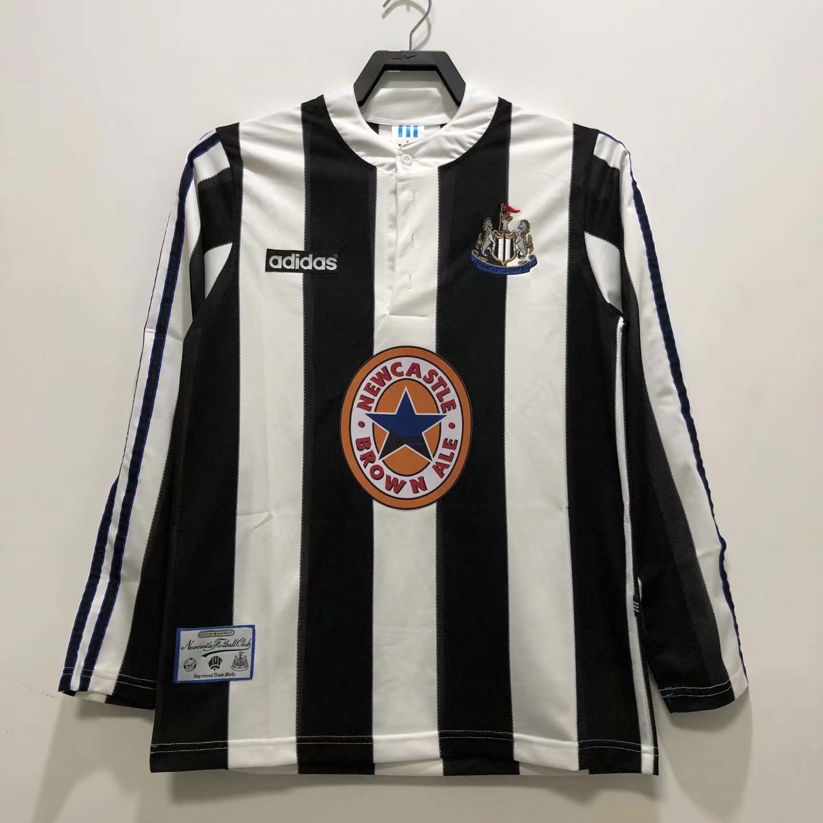 Retro Newcastle 1995/97 Home Long Sleeves