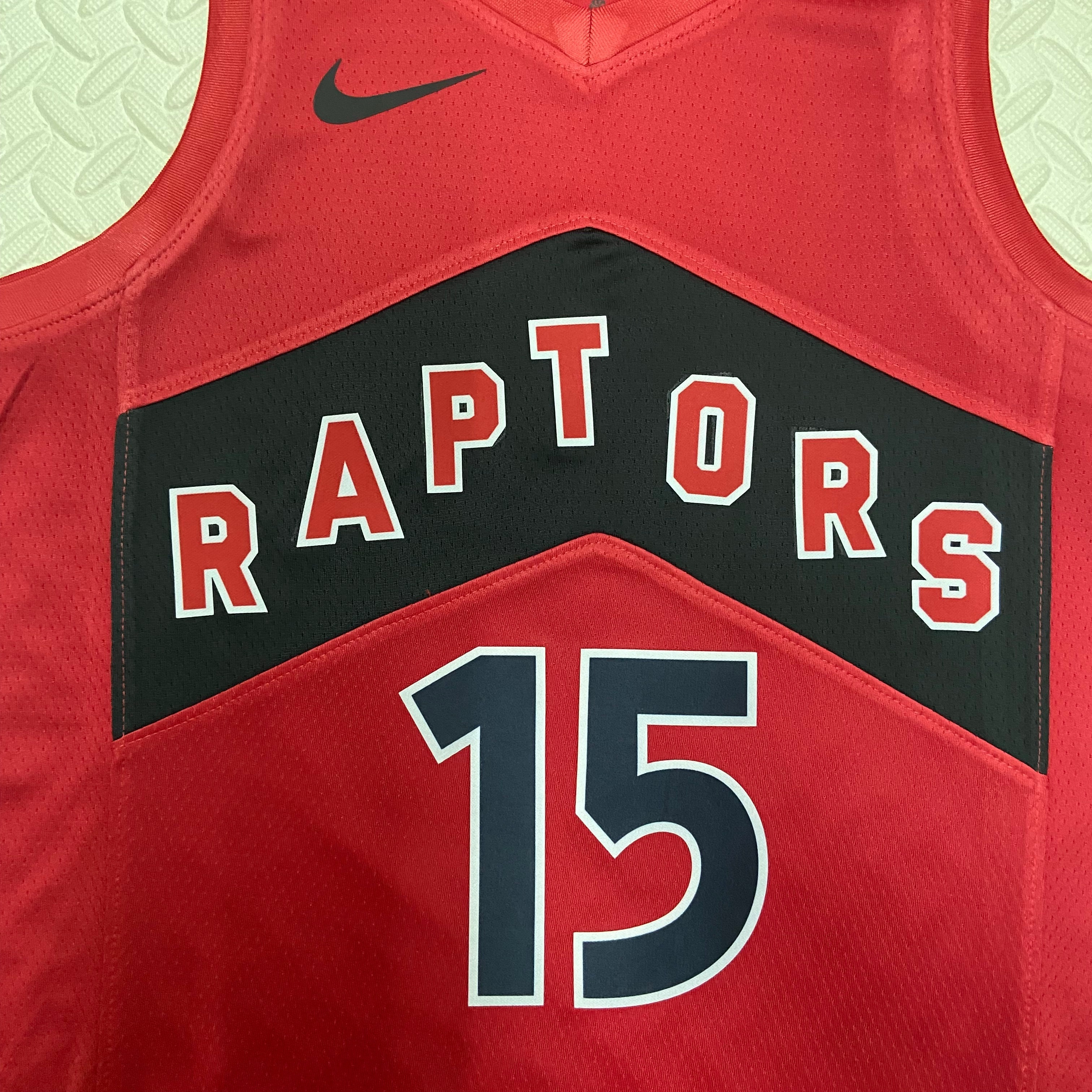 23 Season Toronto Raptors Away Red  No.15 Carter