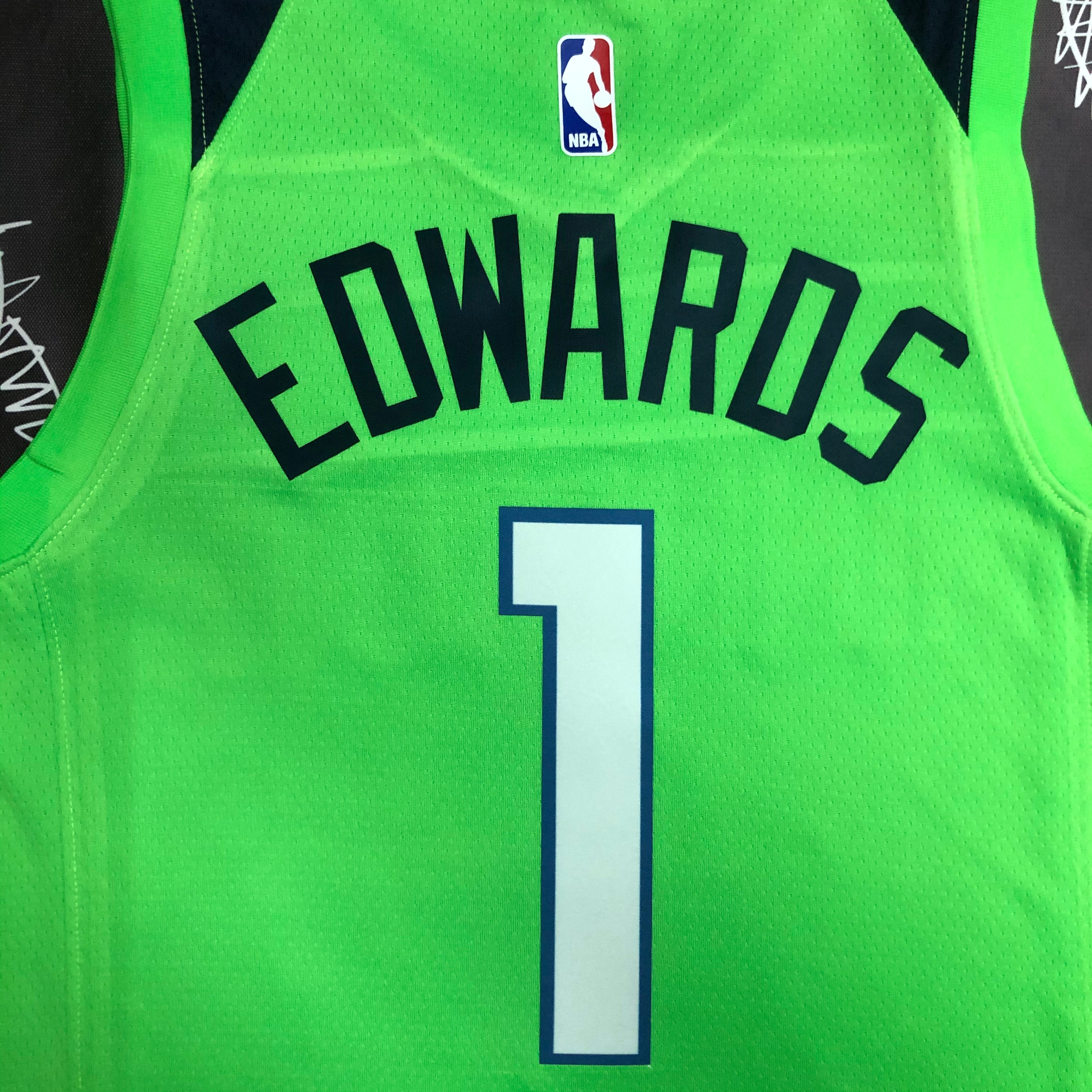 MINNESOTA TIMBERWOLVES GREEN  NO.1 EDWARDS