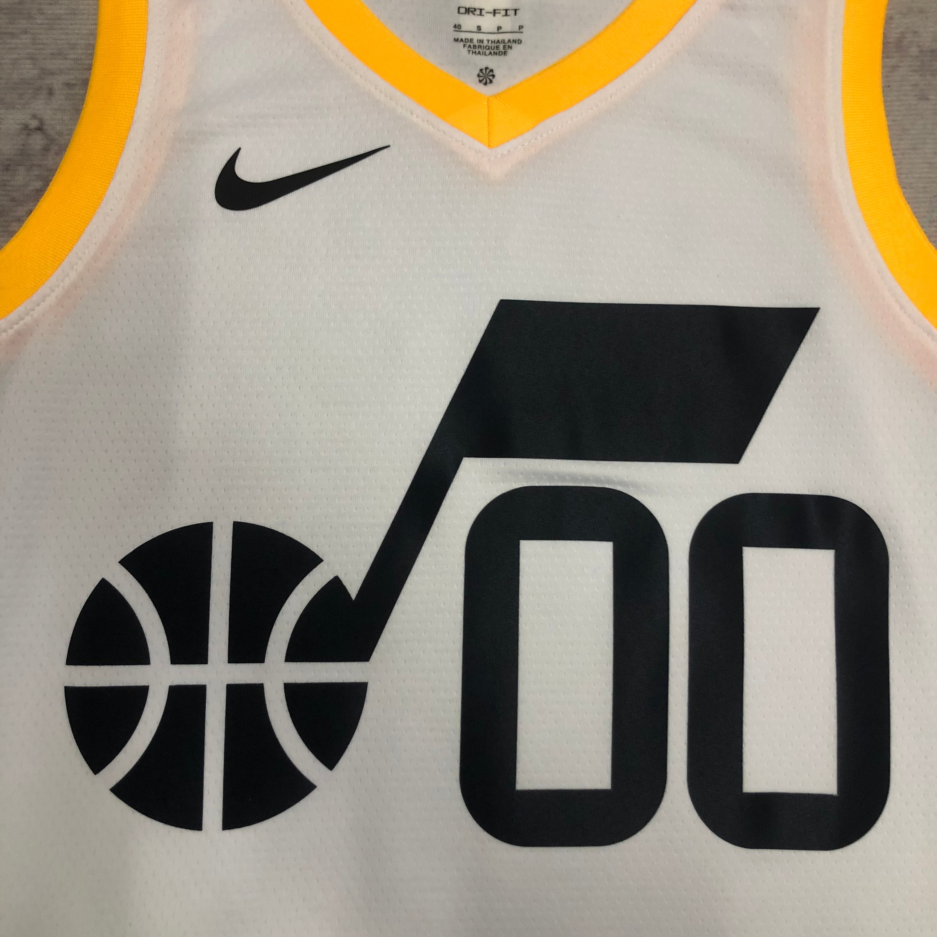 23 Season UTAH JAZZ Home White  No.00 Clarkson