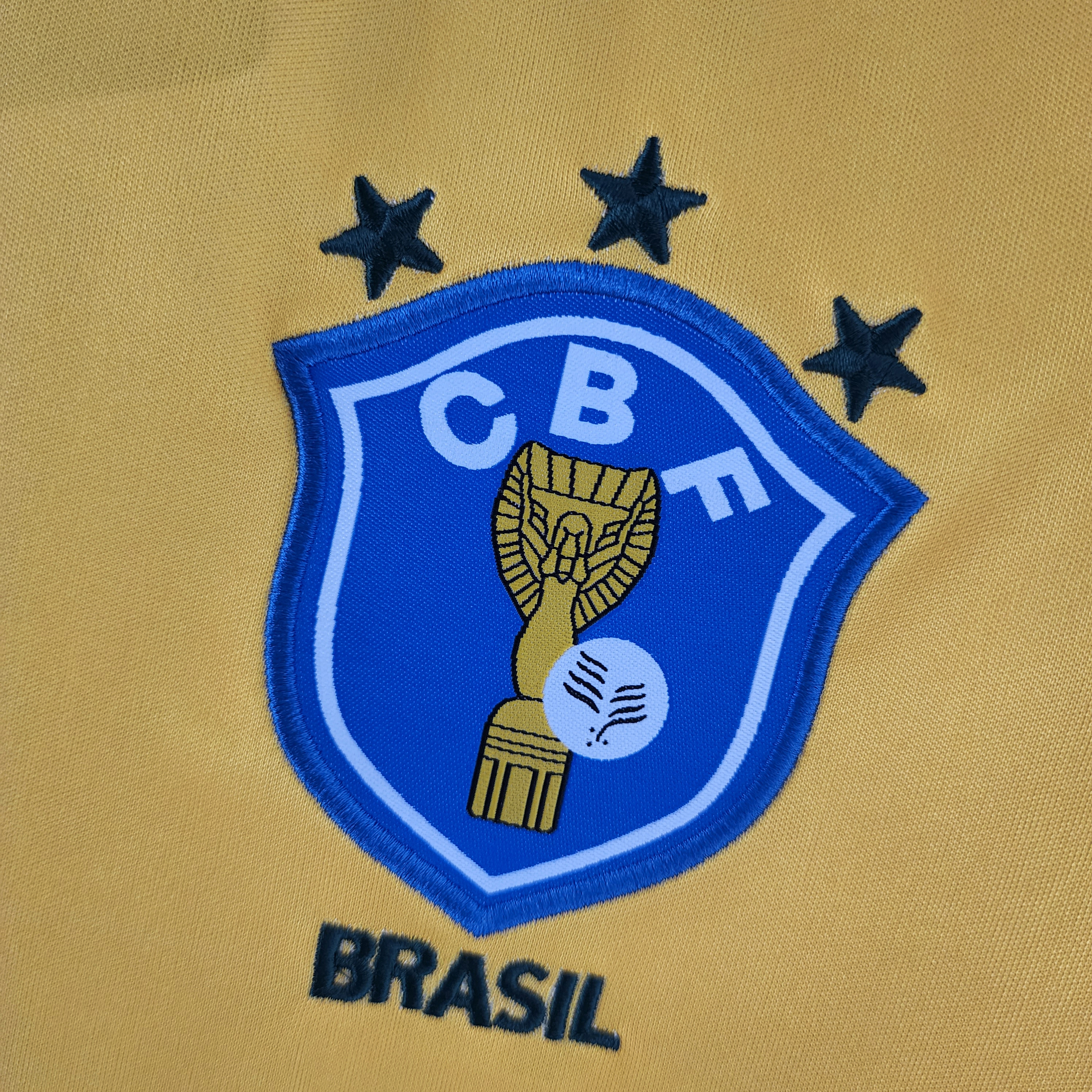 Retro  Brazil 1988 Home Yellow