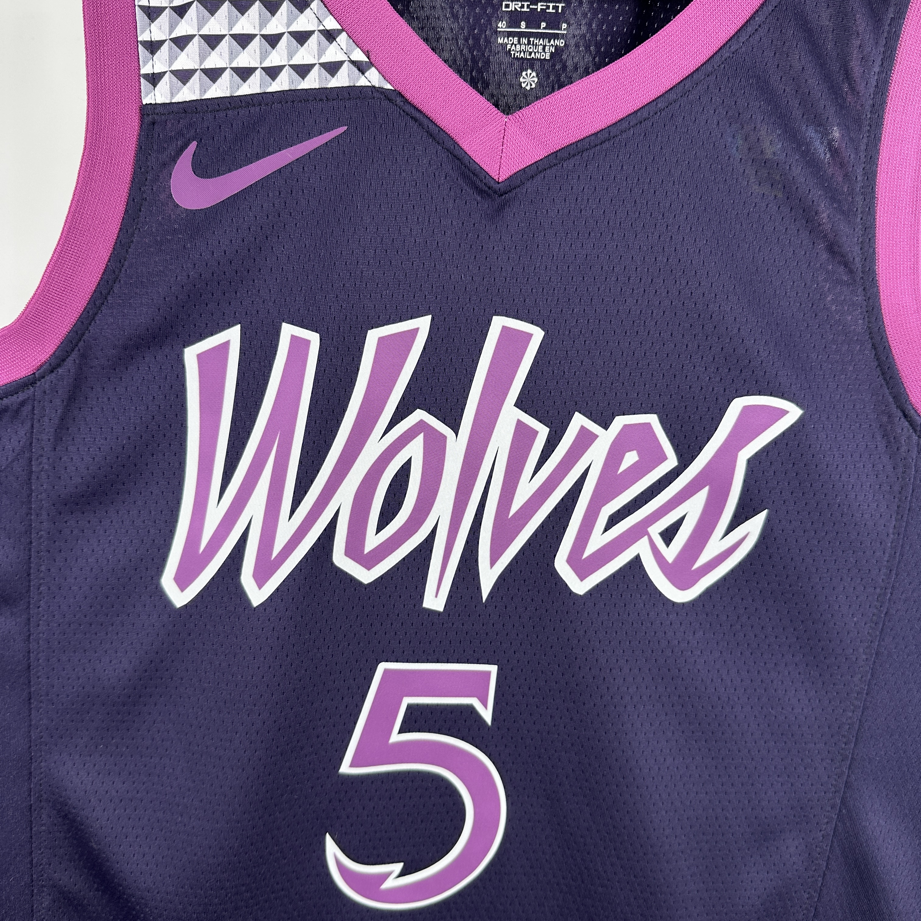 MINNESOTA TIMBERWOLVES PURPLE/ BLACK  NO.5 EDWARDS