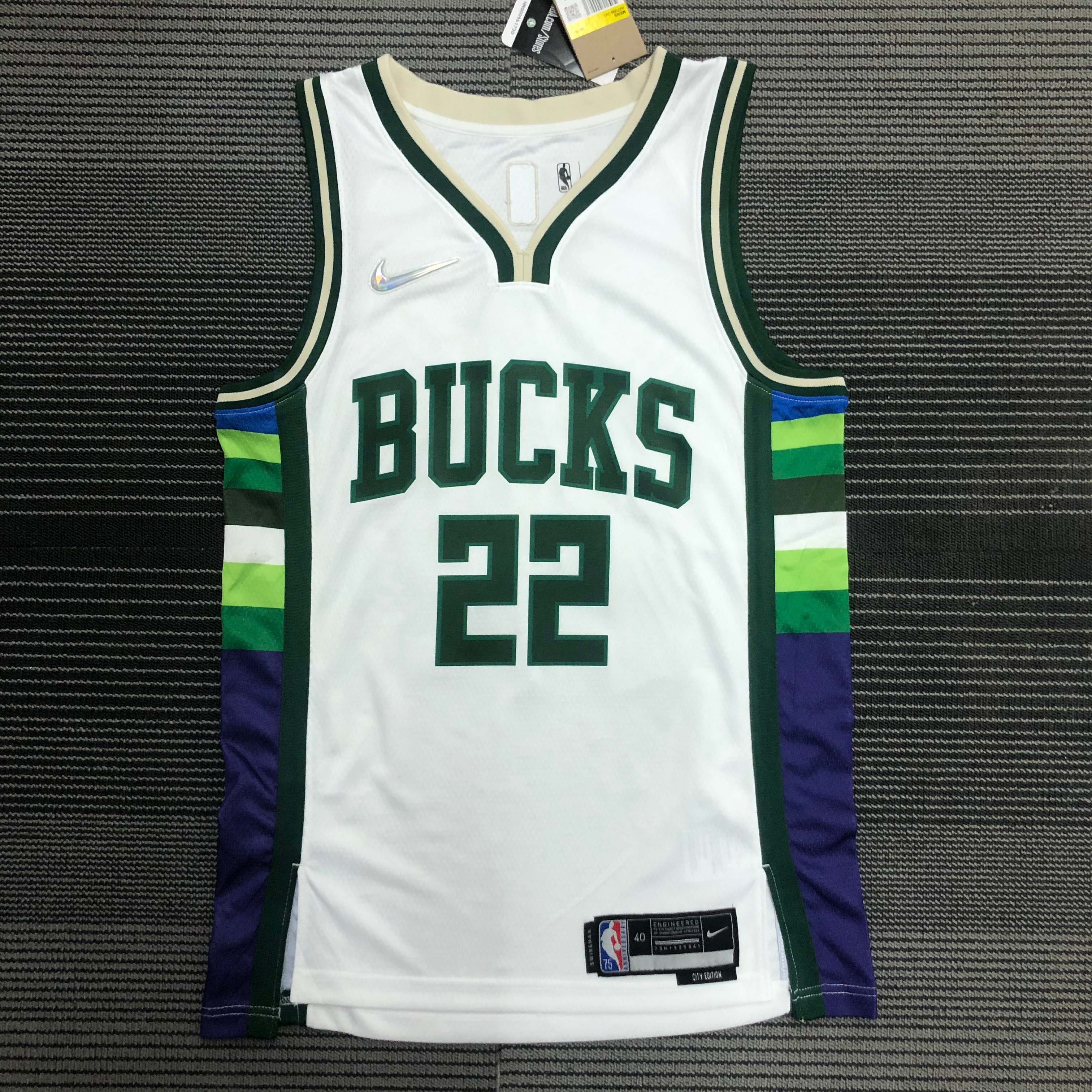 22 Season Milwaukee Bucks City Version  No.22 MIDDLETON