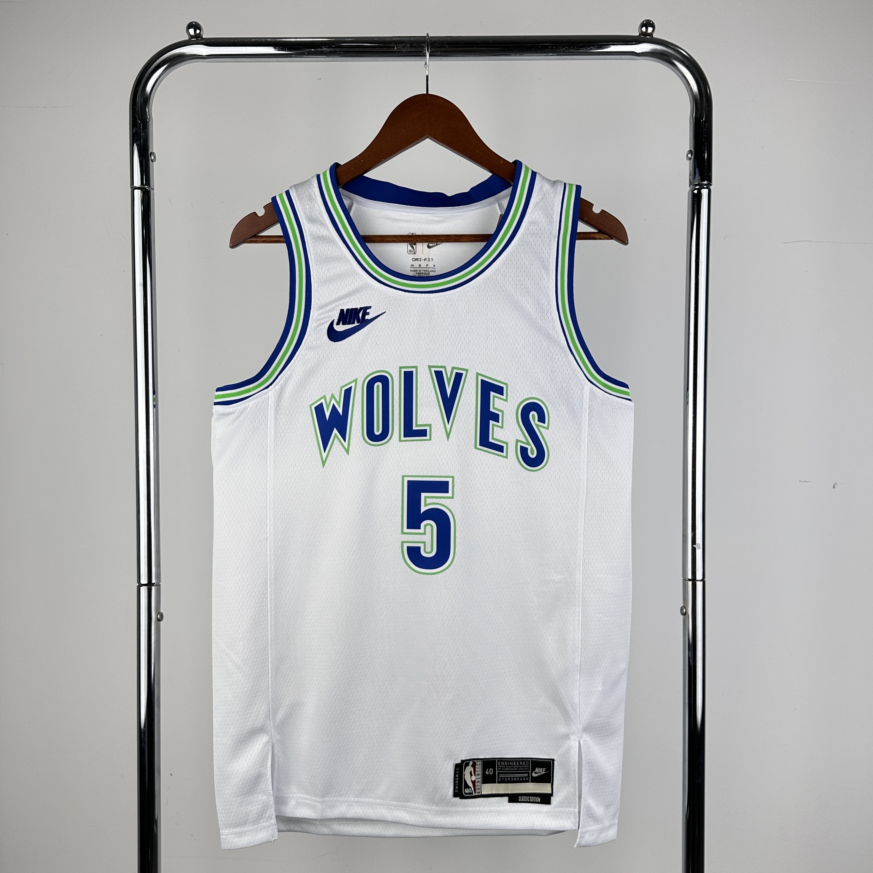 24 SEASON MINNESOTA TIMBERWOLVES WHITE  NO.5 EDWARDS